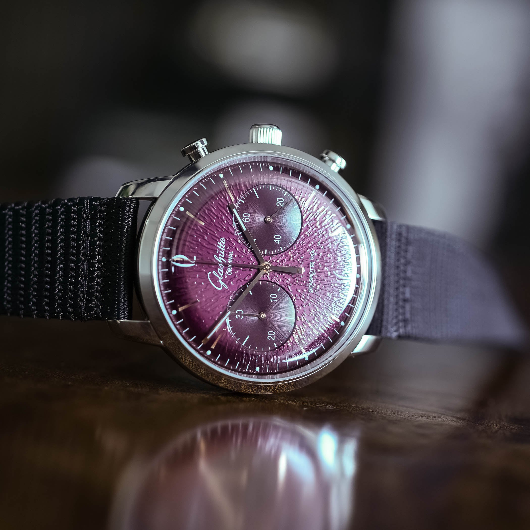 2026 Glashutte Original Sixties Chronograph Annual Edition Purple Dial - Review - 8