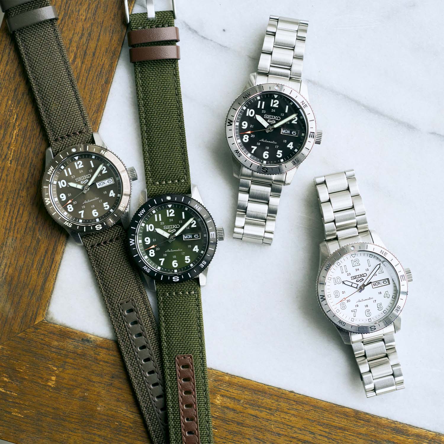 The New Seiko 5 Sports Field Series With Compass Bezel - Royal Watch Pk