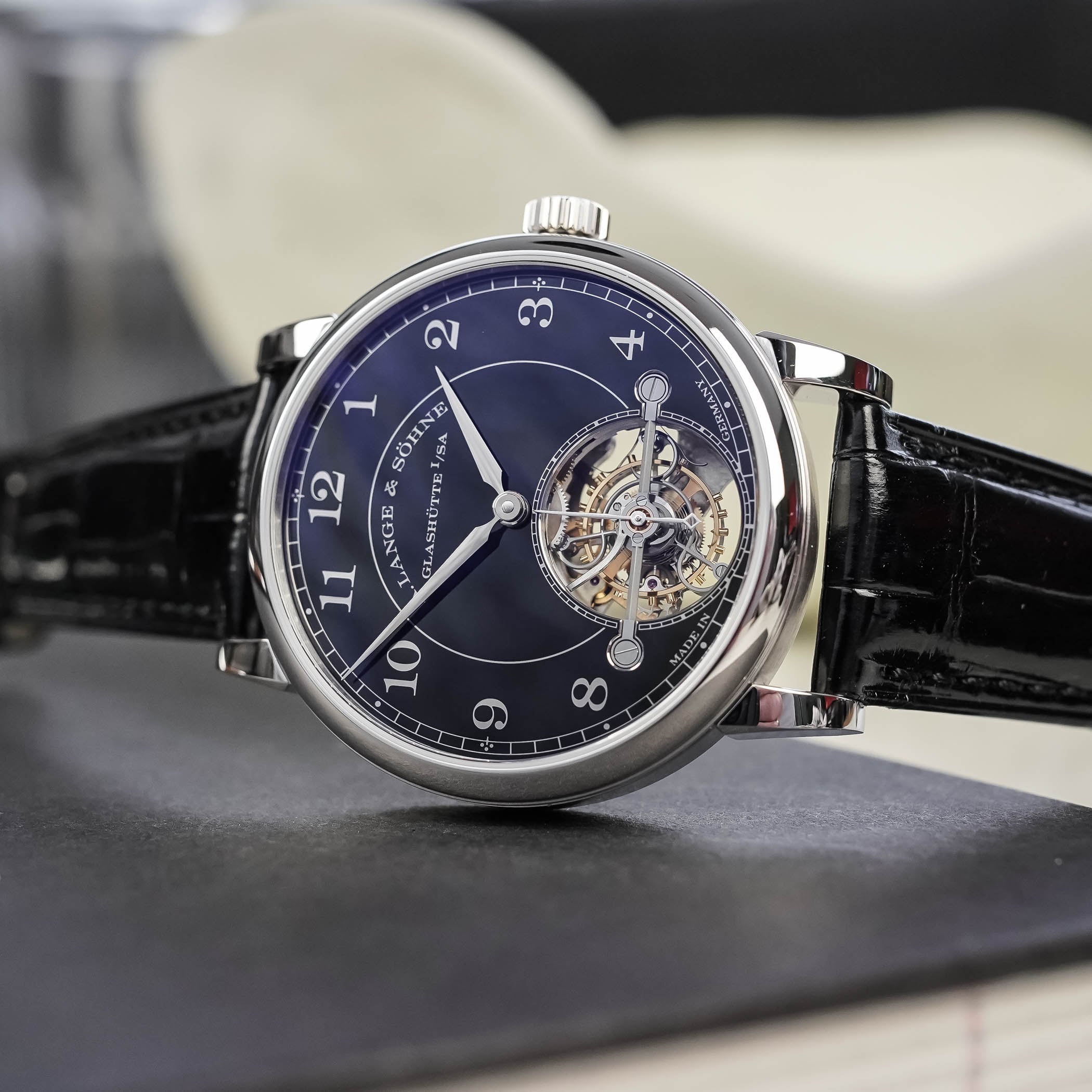 A Lange Sohne 1815 Tourbillon Platinum Black Enamel Dial - Video Review - 10 A Lange Sohne 1815 Tourbillon Platinum Black Enamel Dial - Video Review - 10