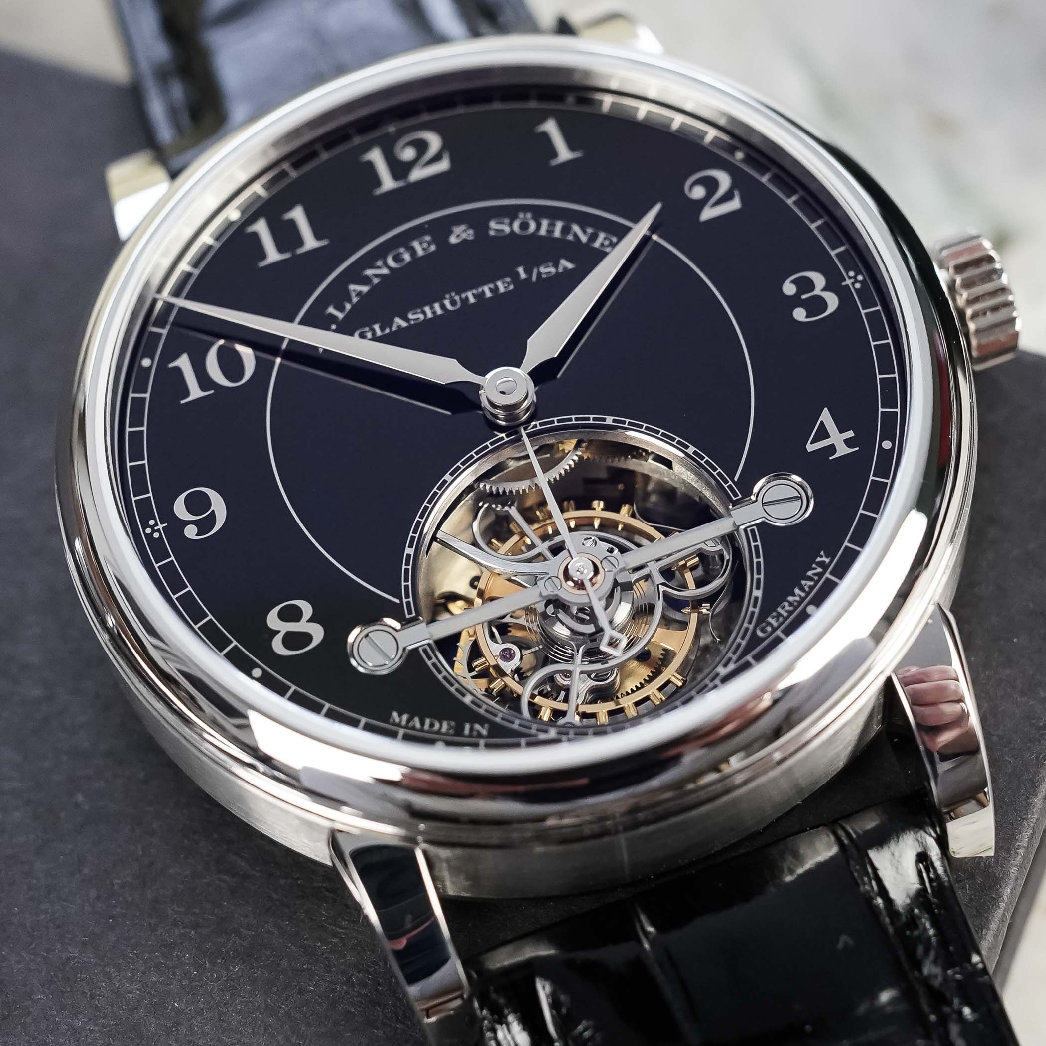 A Lange Sohne 1815 Tourbillon Platinum Black Enamel Dial - Video Review - 13 A Lange Sohne 1815 Tourbillon Platinum Black Enamel Dial - Video Review - 13