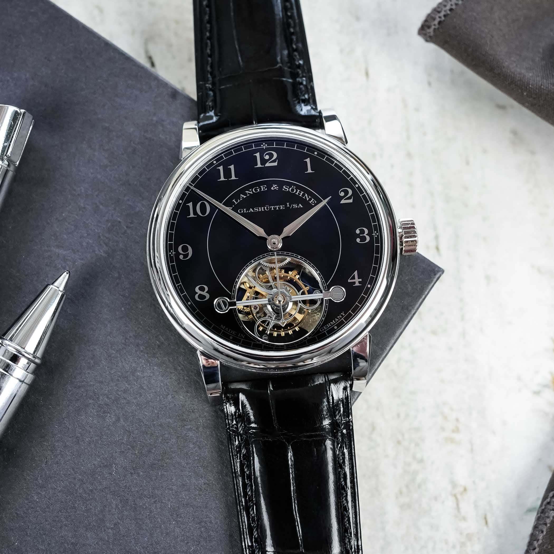 A Lange Sohne 1815 Tourbillon Platinum Black Enamel Dial - Video Review - 15 A Lange Sohne 1815 Tourbillon Platinum Black Enamel Dial - Video Review - 15