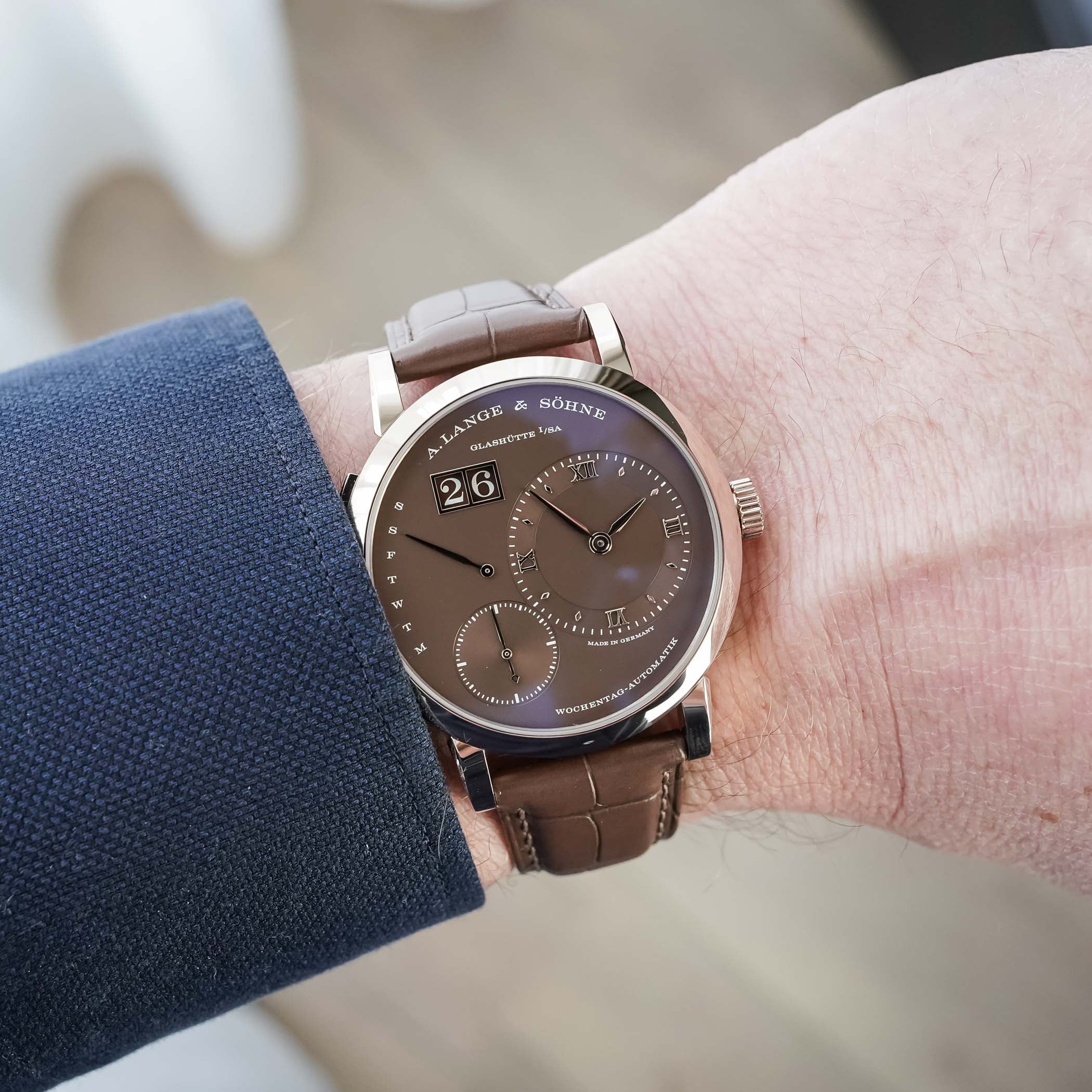 The A. Lange & Söhne Lange 1 Daymatic Honeygold (Incl. Video) - Royal Watch Pk