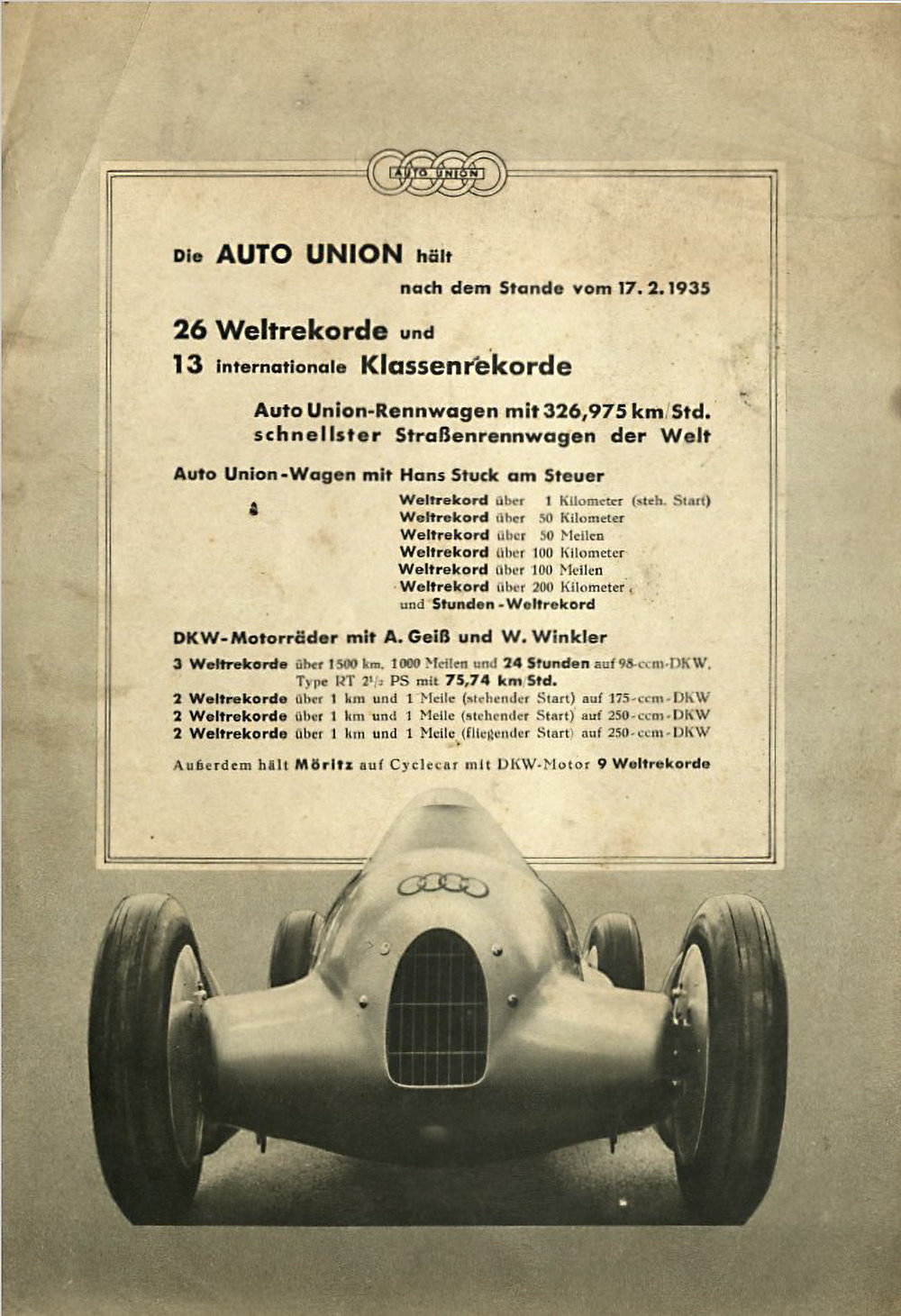 Auto Union Lucca Auto Union Lucca