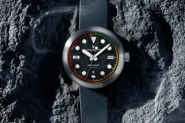 The Bangalore Watch Company Peninsula Carbon, With A Dial Made From Recovered Carbon The Bangalore Watch Company Peninsula Carbon, With A Dial Made From Recovered Carbon