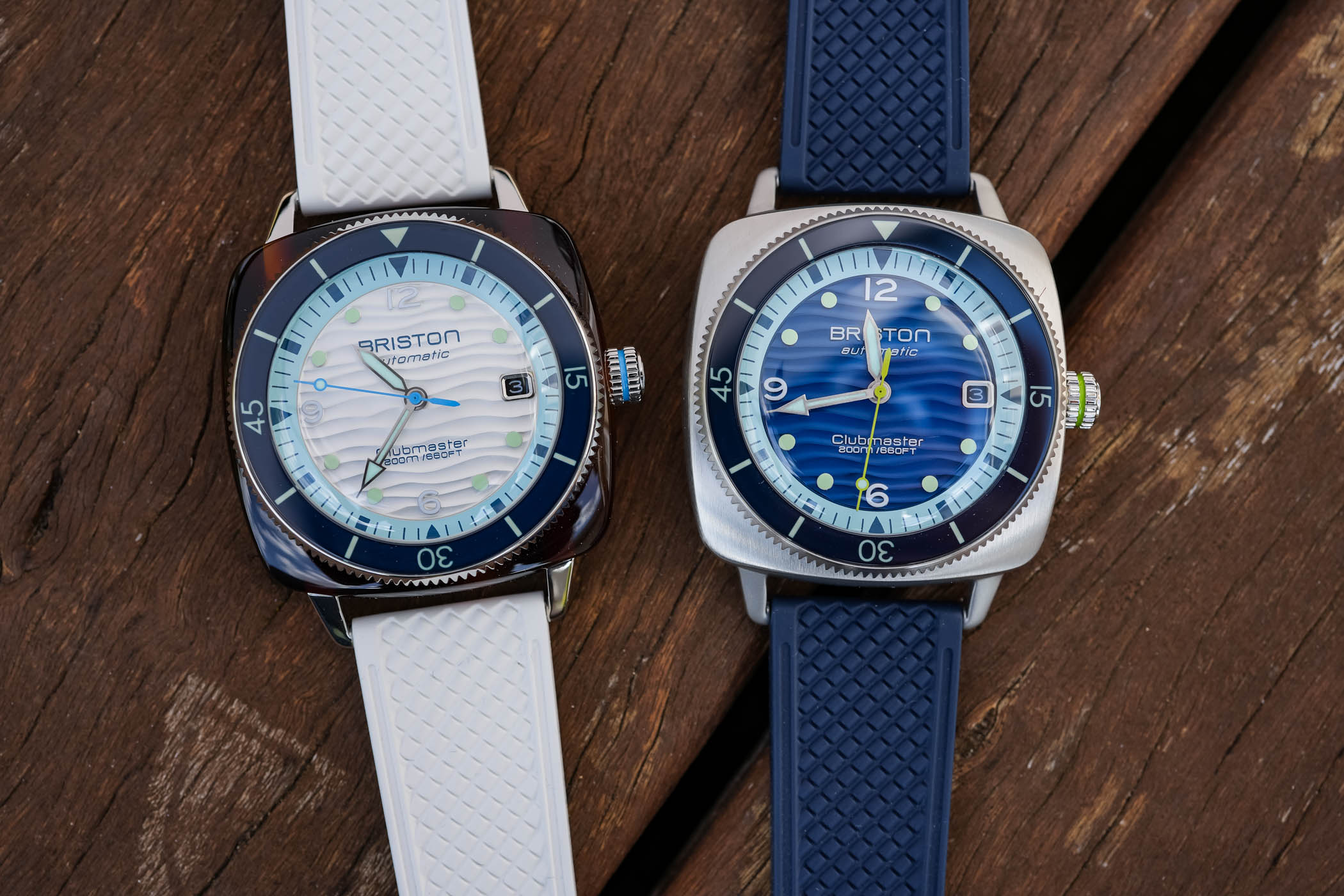 The New Briston Clubmaster Legend Diver Ocean, With Wave-Textured Dials The New Briston Clubmaster Legend Diver Ocean, With Wave-Textured Dials - Royal Watch Pk