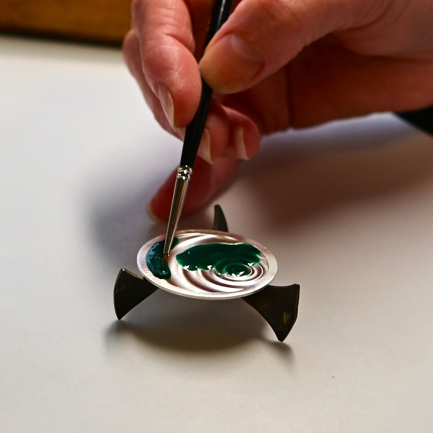 Czapek Promenade Goutte De Rosee Green Enamel - 1