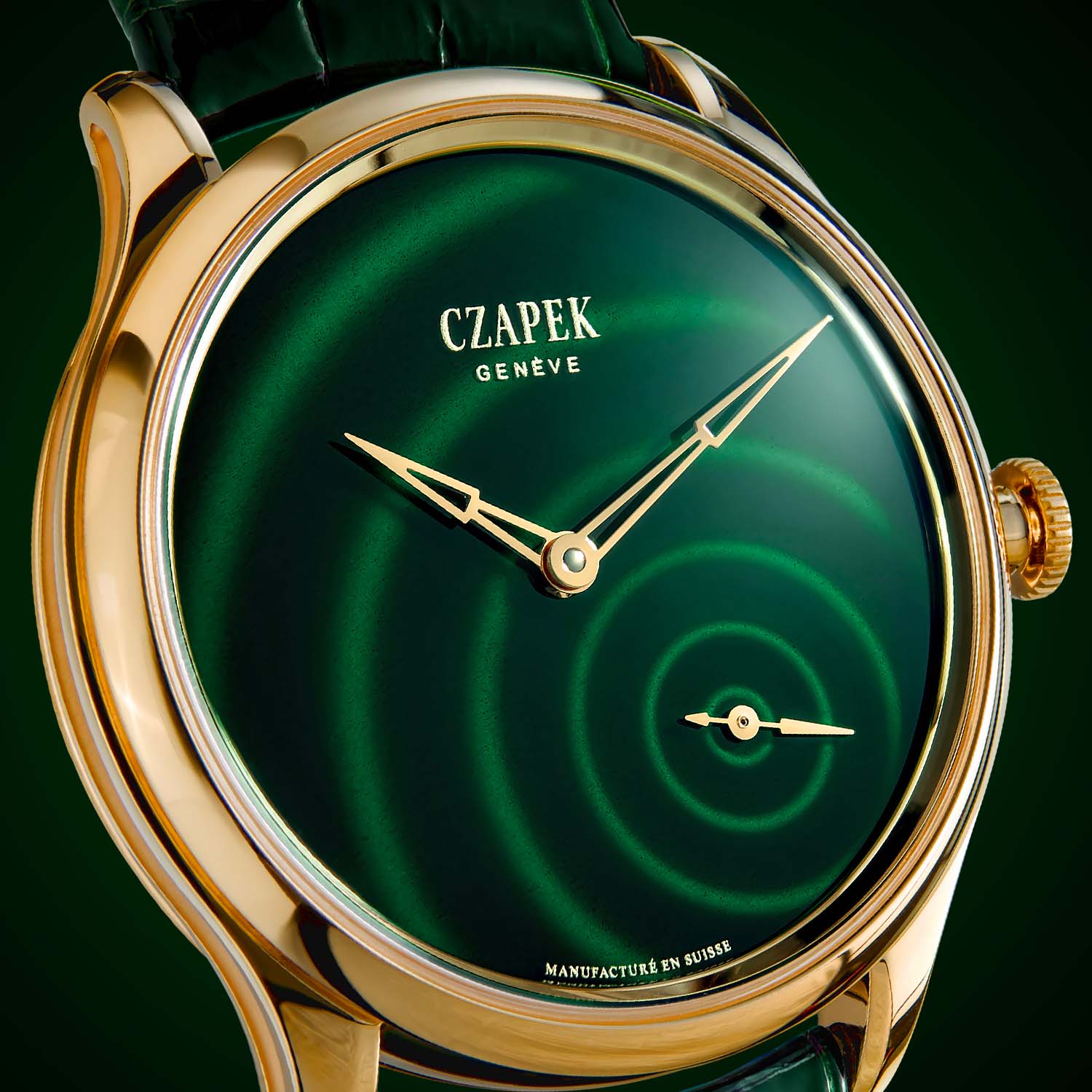 The Hypnotic Green Dial Of The Czapek Promenade Goutte De Rosée - Royal Watch Pk