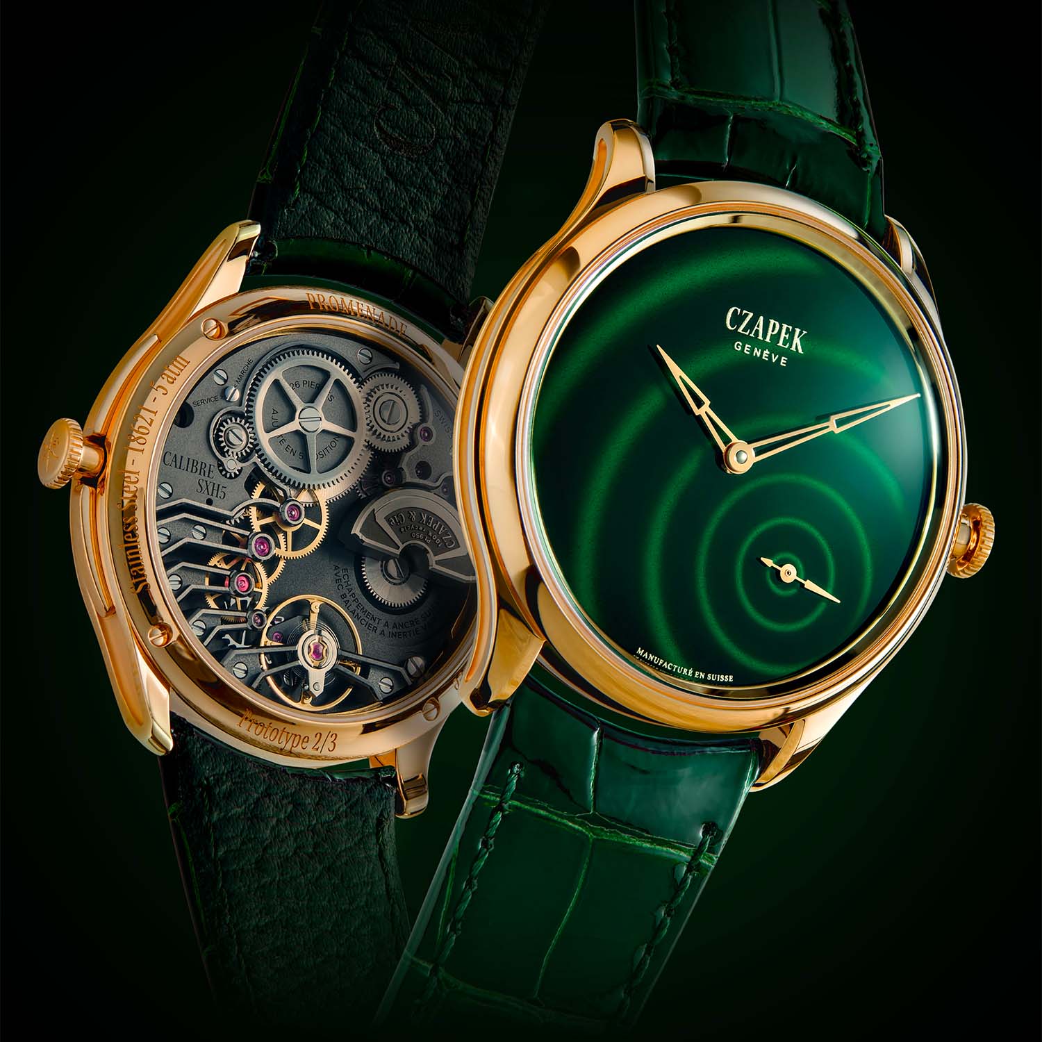The Hypnotic Green Dial Of The Czapek Promenade Goutte De Rosée - Royal Watch Pk