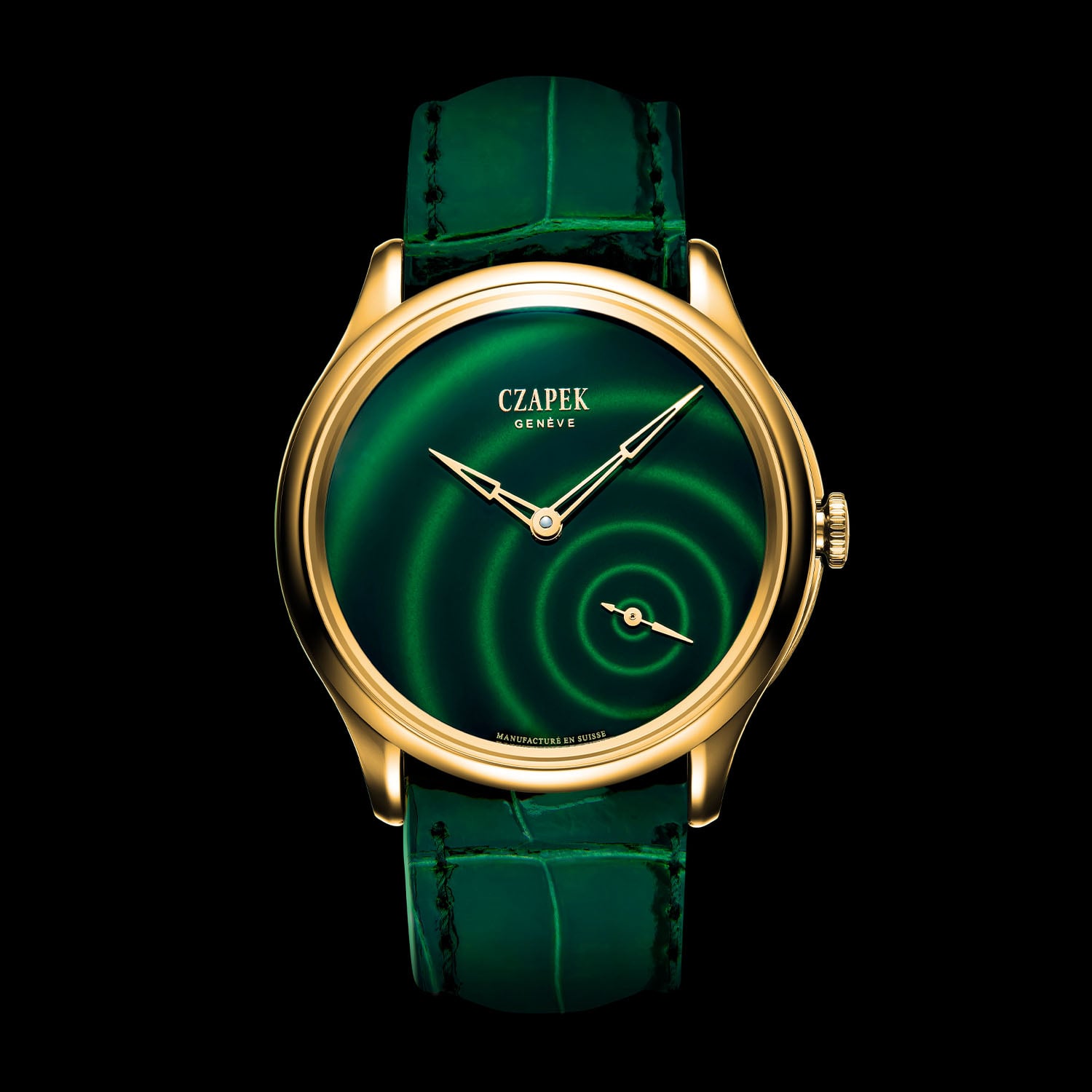 Czapek Promenade Goutte De Rosee Green Enamel - 7