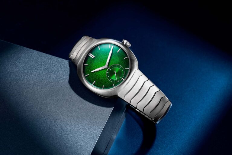 H. Moser & Cie. Streamliner Small Seconds Lime Green Enamel Boutique Edition