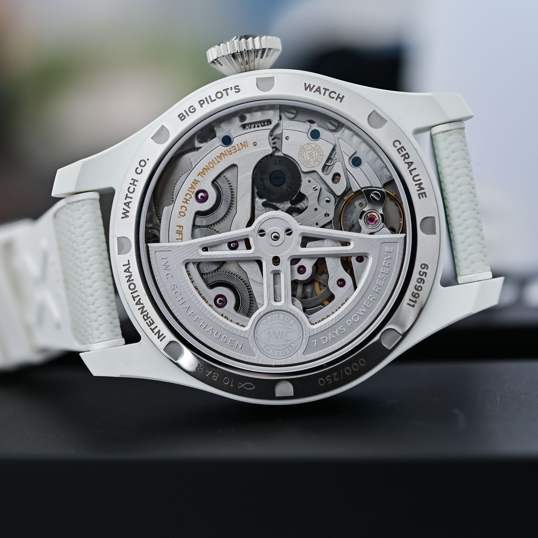 Iwc Big Pilot Perpetual Calendar Ceralume Luminous Ceramic Case - Iw505801 - Review - 3