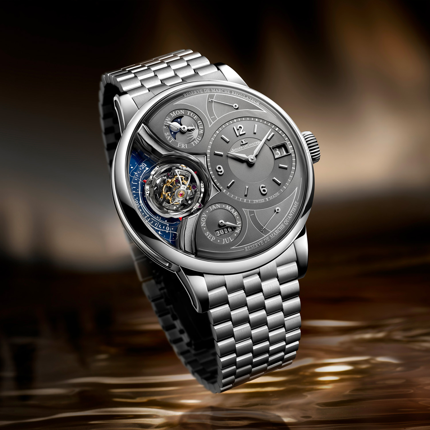 Jaeger Lecoultre Duometre Heliotourbillon Perpetual Platinum Bracelet - 2 Jaeger Lecoultre Duometre Heliotourbillon Perpetual Platinum Bracelet - 2