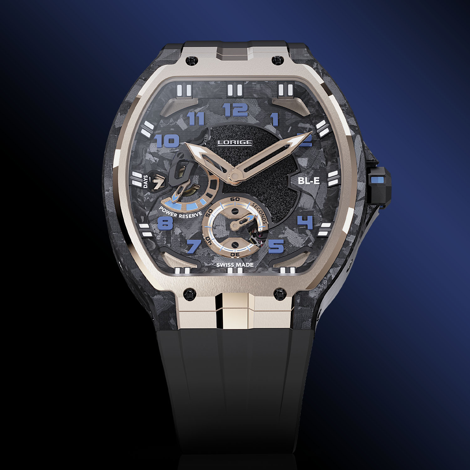 The Race-Inspired Lorige Bl-Endurance Evolution Bleu Asphalte Gold - Royal Watch Pk