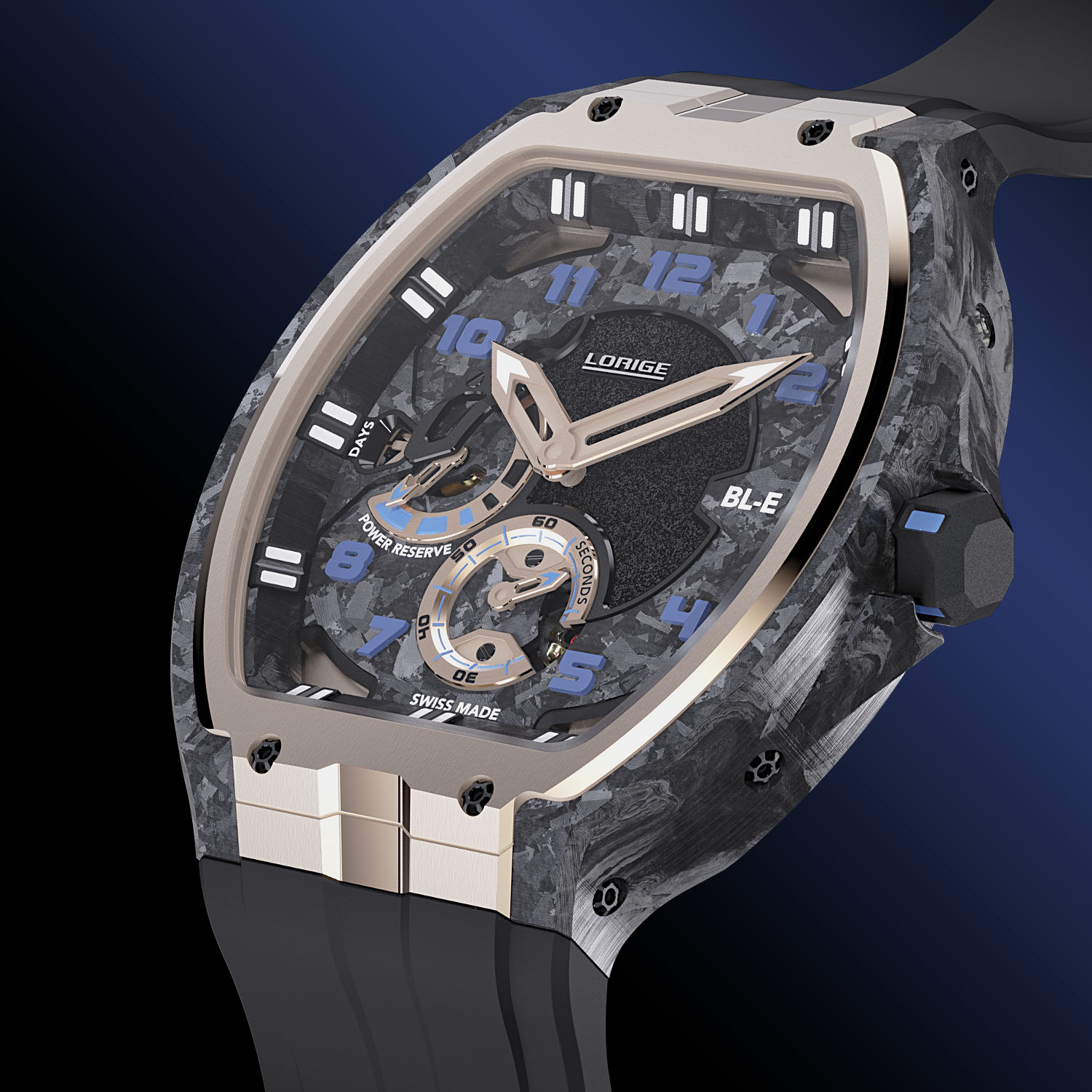 The Race-Inspired Lorige Bl-Endurance Evolution Bleu Asphalte Gold - Royal Watch Pk
