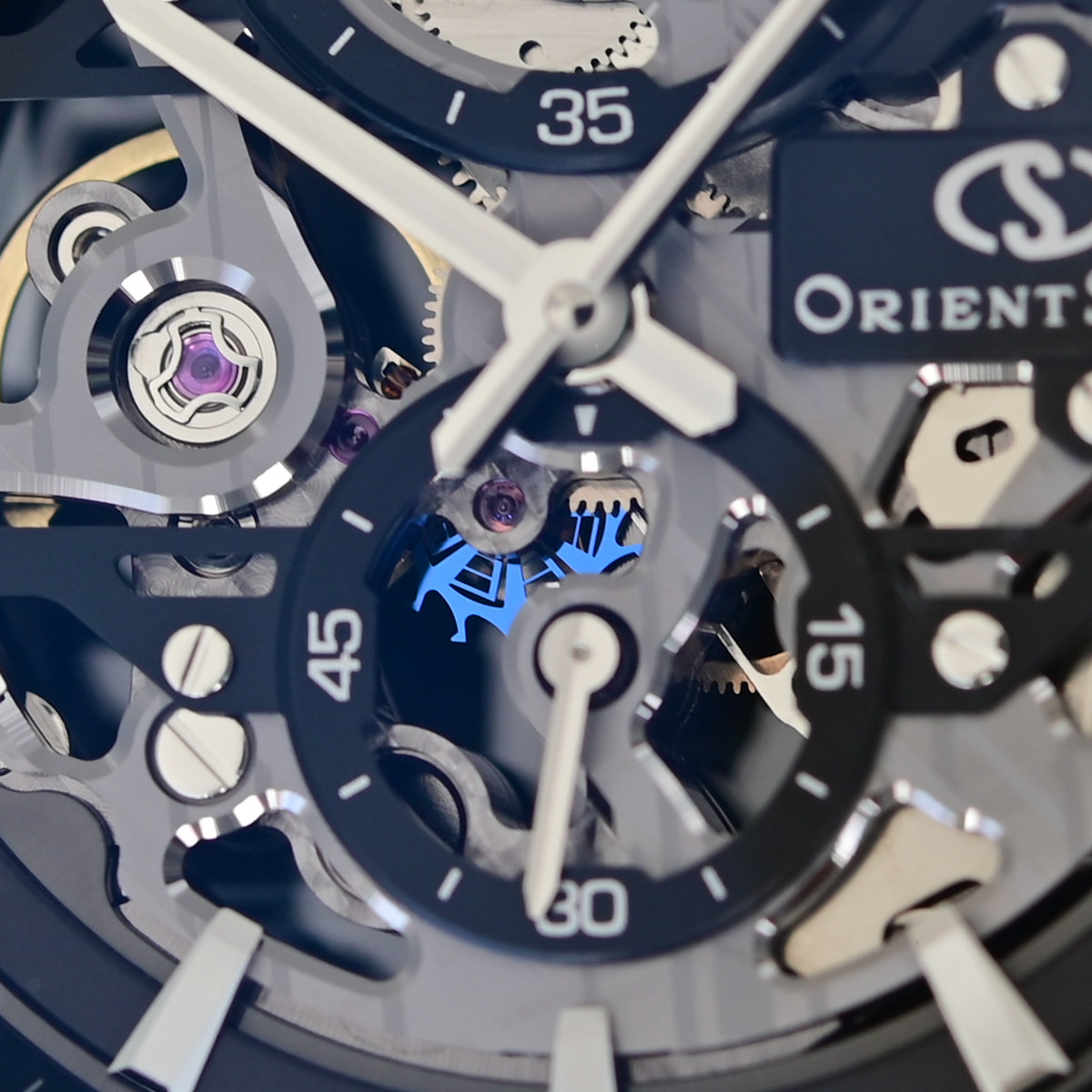 The Orient Star M34 F8 Skeleton Hand Winding, A Dark, Compact Openworked Watch - Royal Watch Pk