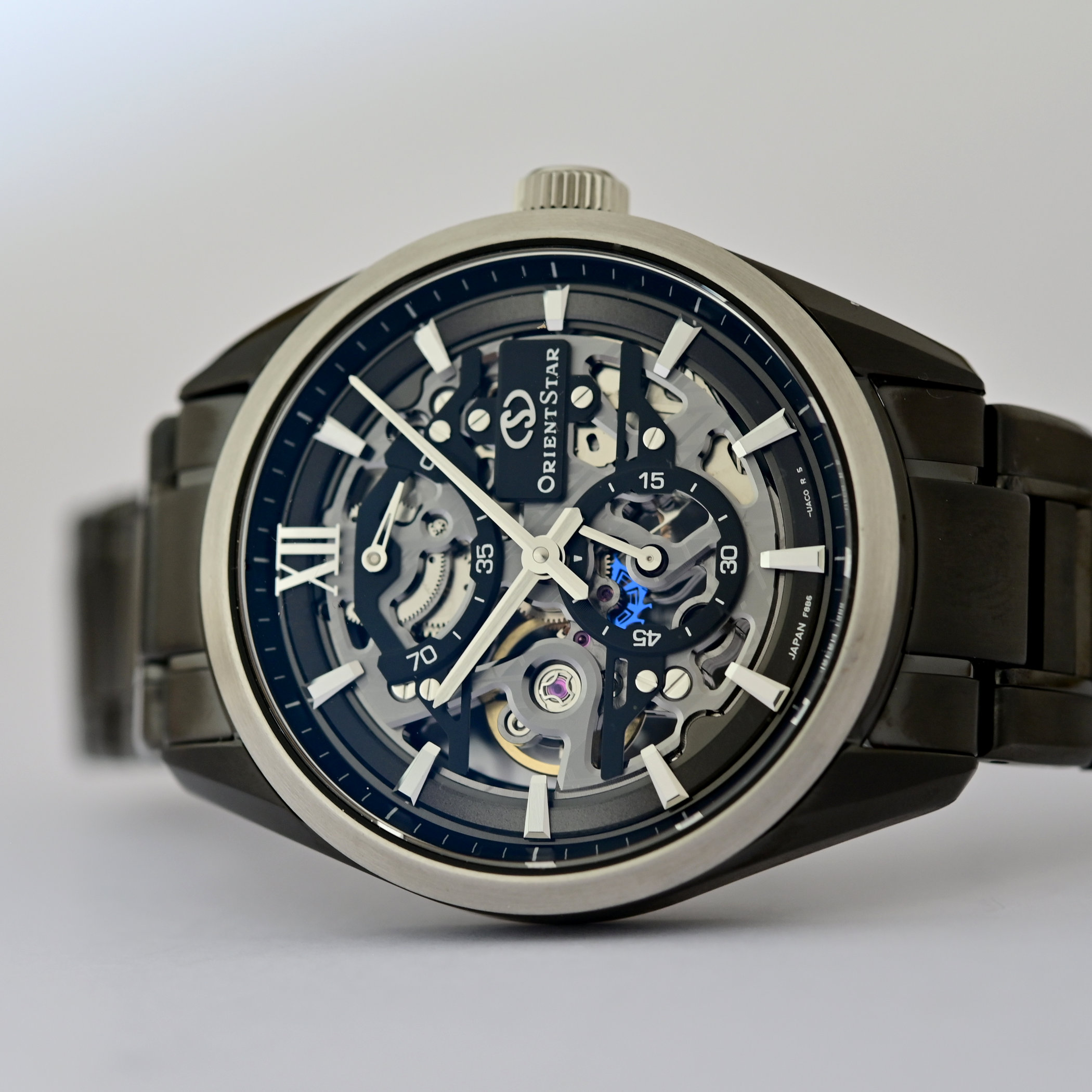 The Orient Star M34 F8 Skeleton Hand Winding, A Dark, Compact Openworked Watch - Royal Watch Pk