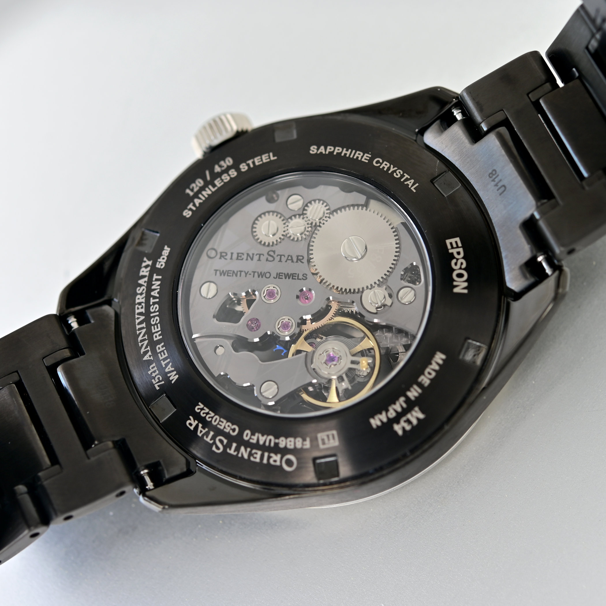 The Orient Star M34 F8 Skeleton Hand Winding, A Dark, Compact Openworked Watch - Royal Watch Pk