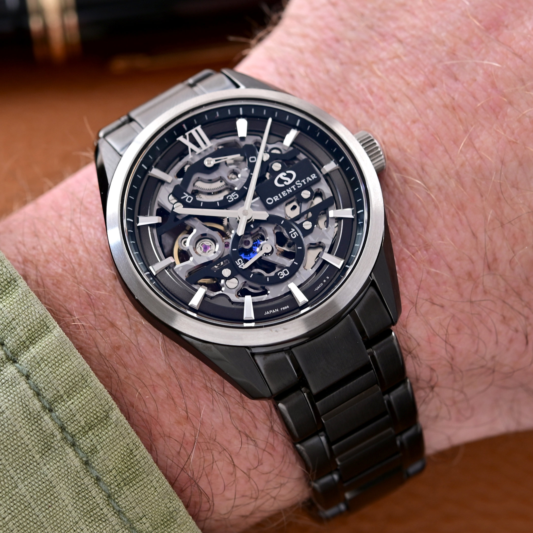 The Orient Star M34 F8 Skeleton Hand Winding, A Dark, Compact Openworked Watch - Royal Watch Pk