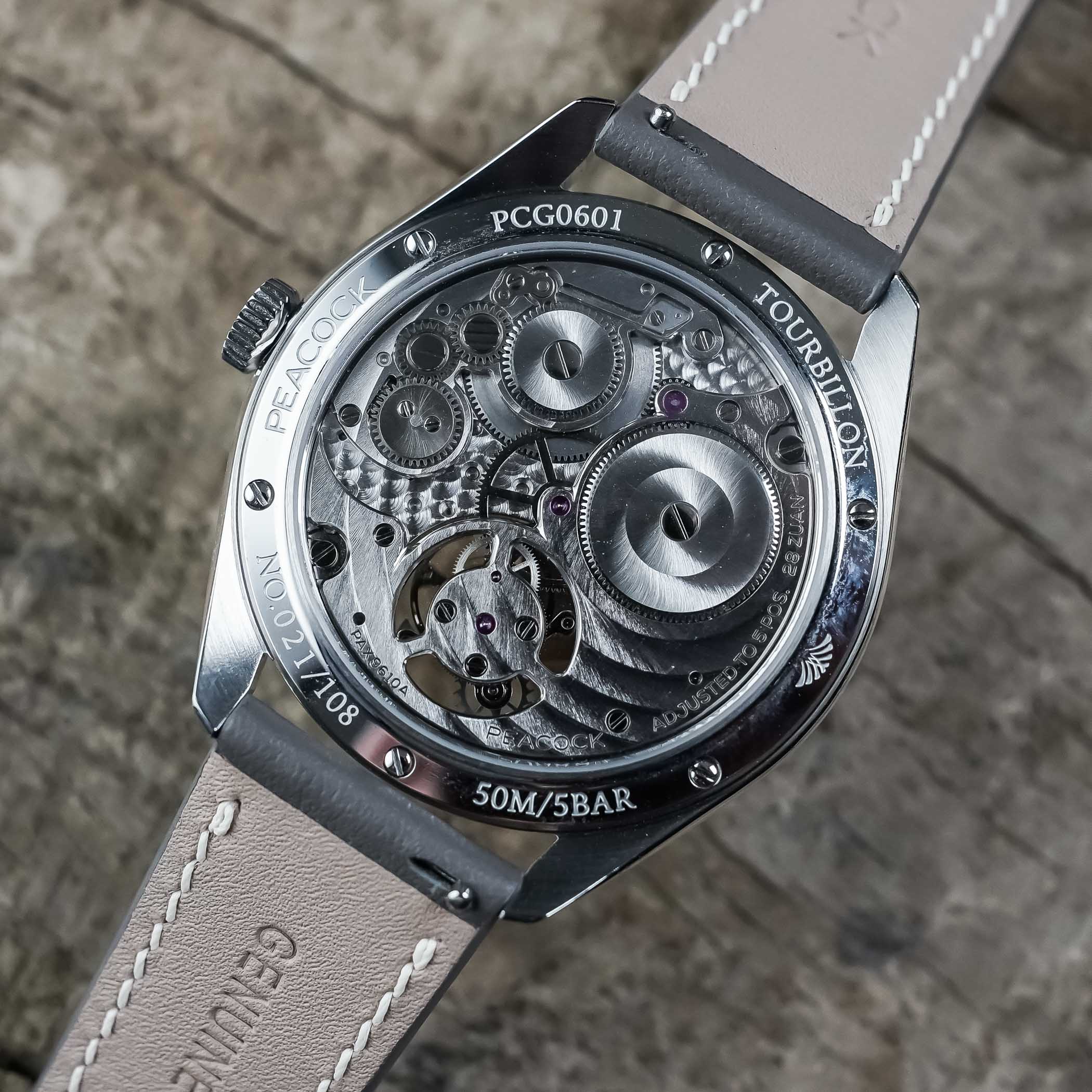 Peacock Divine Craft Hand-Made Micro-Engraved Ultra-Thin Tourbillon - Chinese Tourbillon Review - 6 Peacock Divine Craft Hand-Made Micro-Engraved Ultra-Thin Tourbillon - Chinese Tourbillon Review - 6
