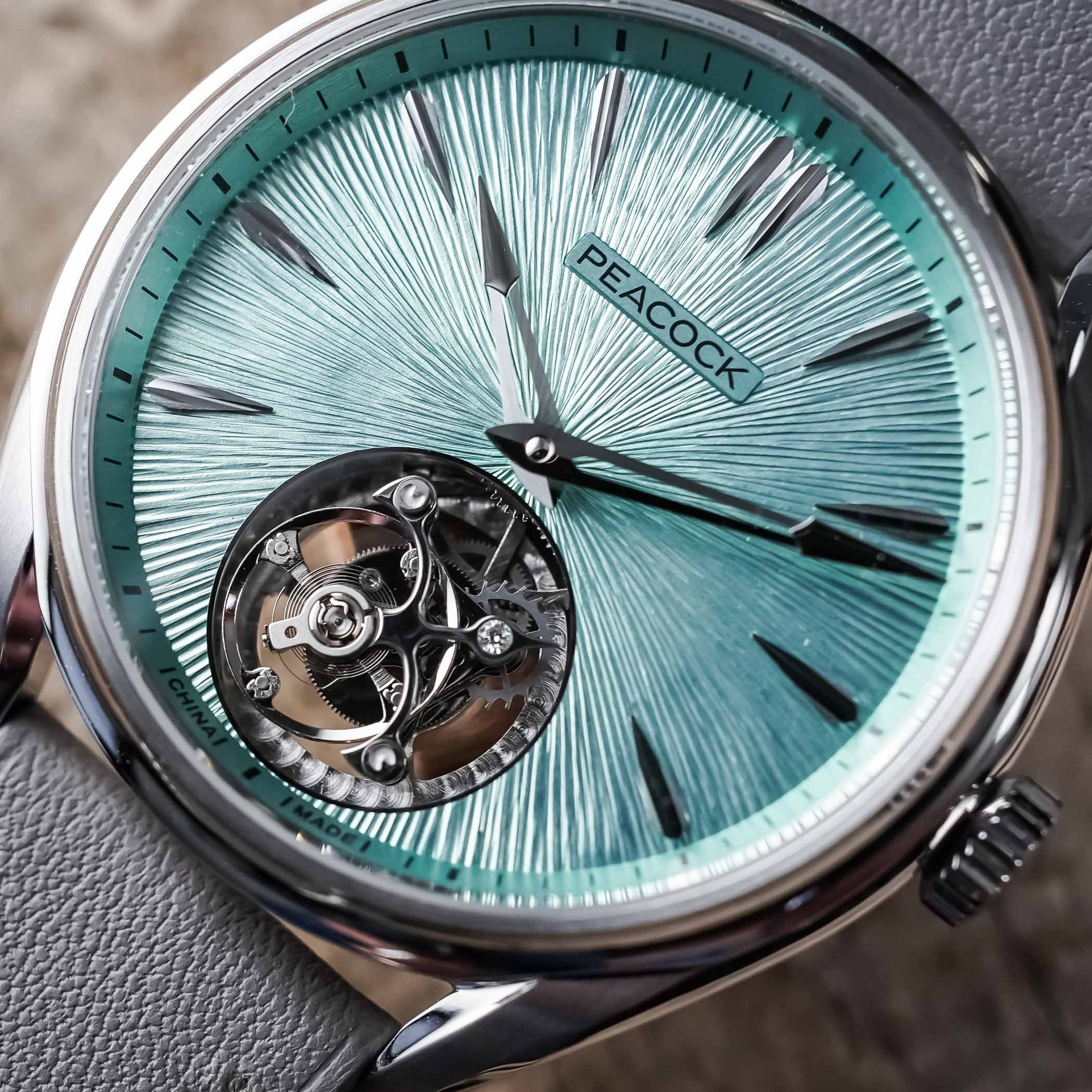 Peacock Divine Craft Hand-Made Micro-Engraved Ultra-Thin Tourbillon - Chinese Tourbillon Review - 7 Peacock Divine Craft Hand-Made Micro-Engraved Ultra-Thin Tourbillon - Chinese Tourbillon Review - 7