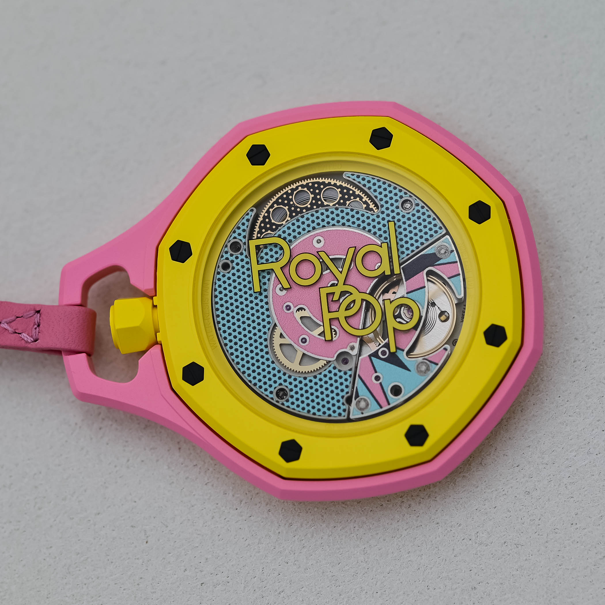 Swatch X Audemars Piguet Swatch Pop Pocket Watch Royal Oak Bioceramic - Full Review Video - 10