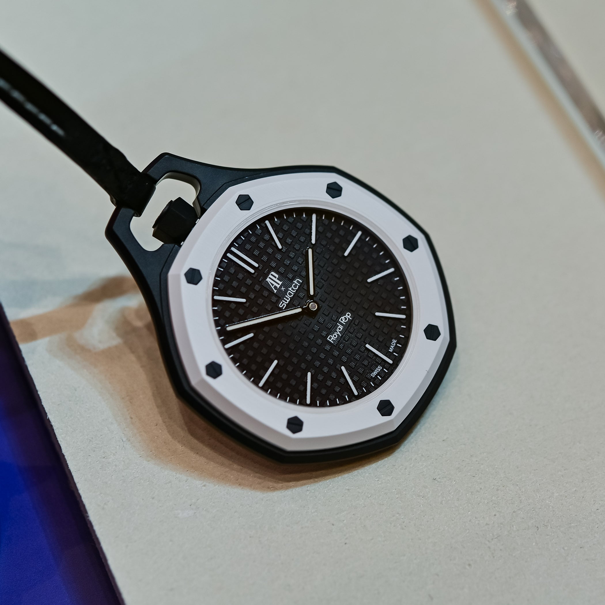 Swatch X Audemars Piguet Swatch Pop Pocket Watch Royal Oak Bioceramic - Full Review Video - 21
