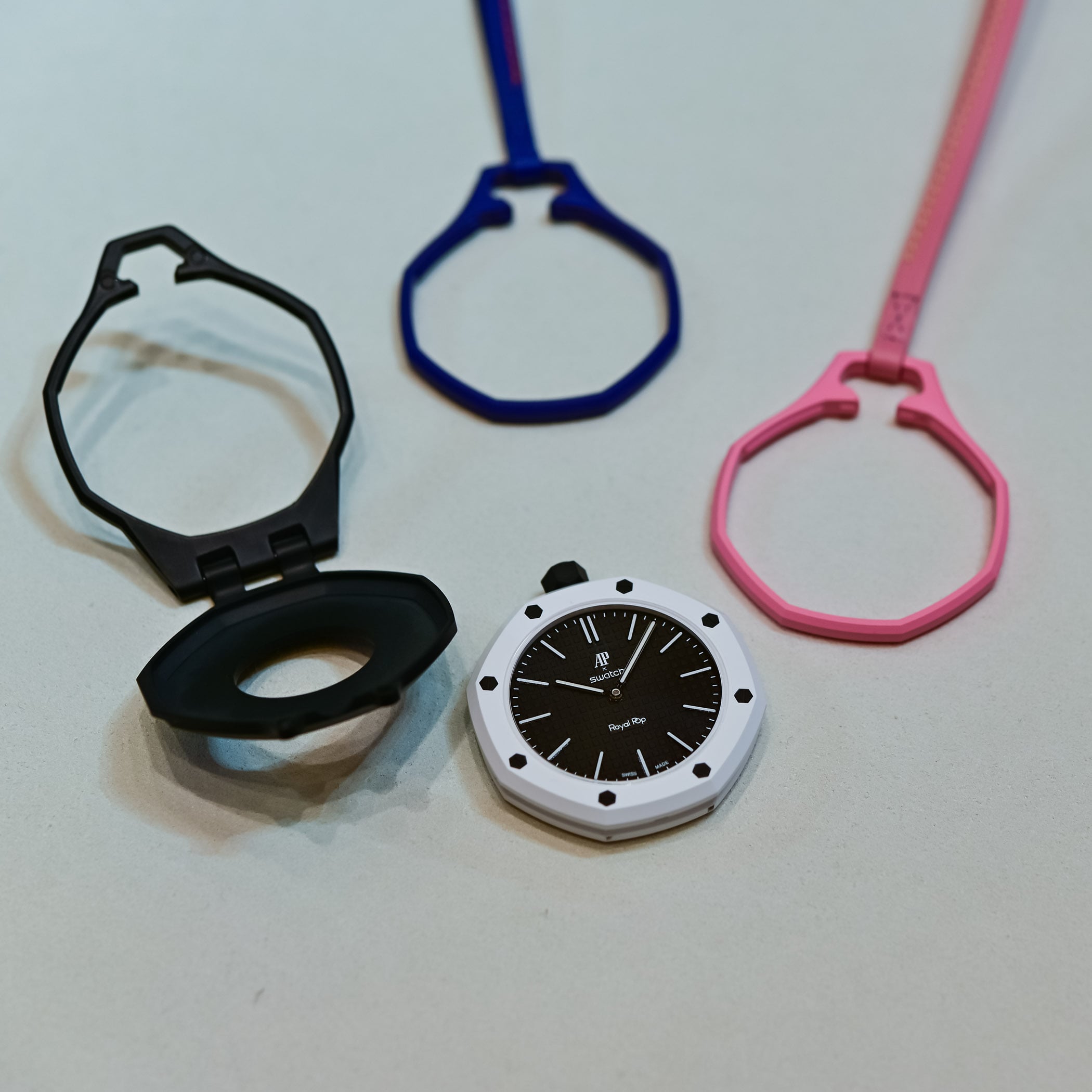 Swatch X Audemars Piguet Swatch Pop Pocket Watch Royal Oak Bioceramic - Full Review Video - 5