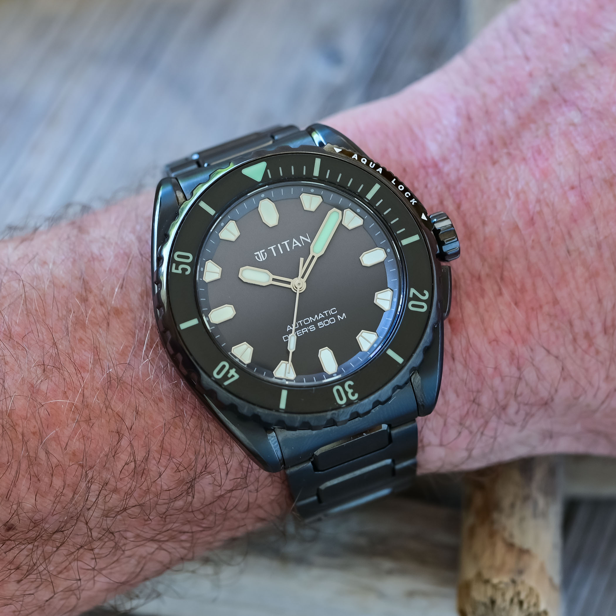 The Titan Zero Hour Professional Diver 500M, A Made-In-India Titanium Diver - Royal Watch Pk