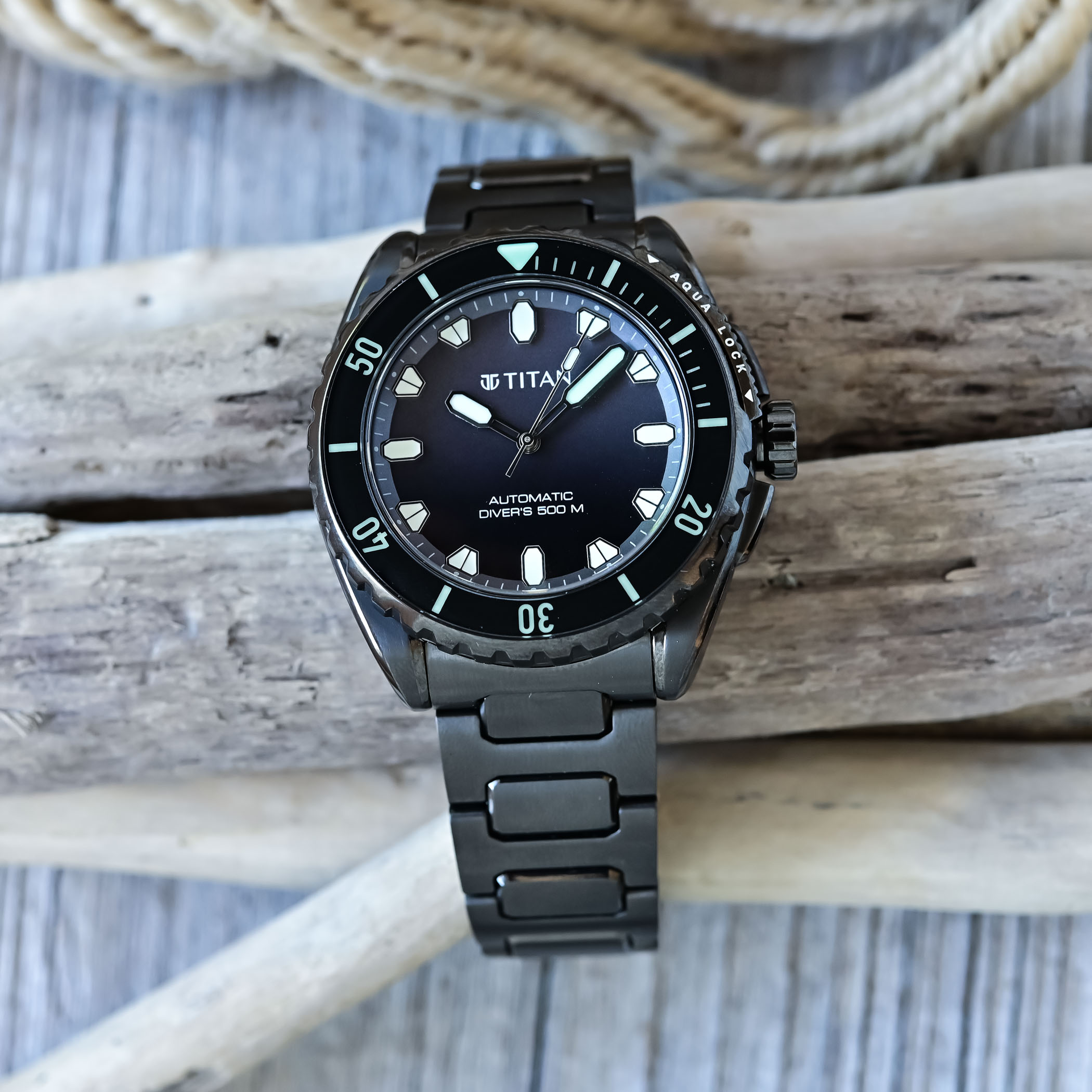 The Titan Zero Hour Professional Diver 500M, A Made-In-India Titanium Diver - Royal Watch Pk