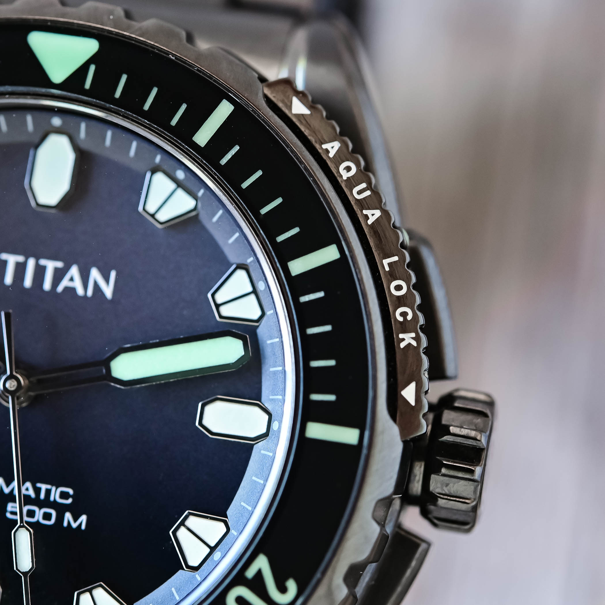 Titan Zero Hour Professional Diver 500M Titanium Made-In-India Automatic - Review - 8