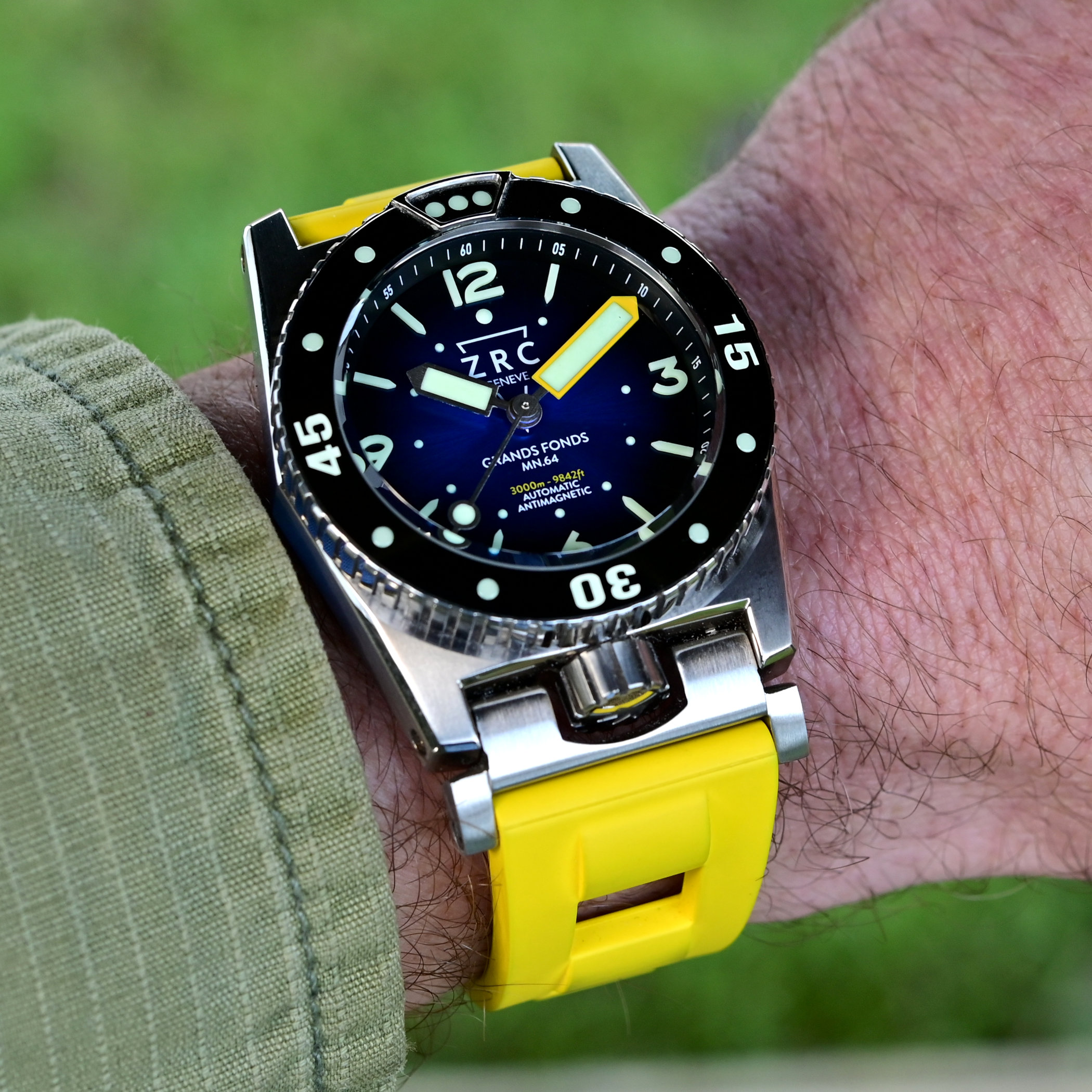 The New Zrc Grands Fonds Mn64 Titanium Editions, In Full Titanium And Titanium Rubber - Royal Watch Pk