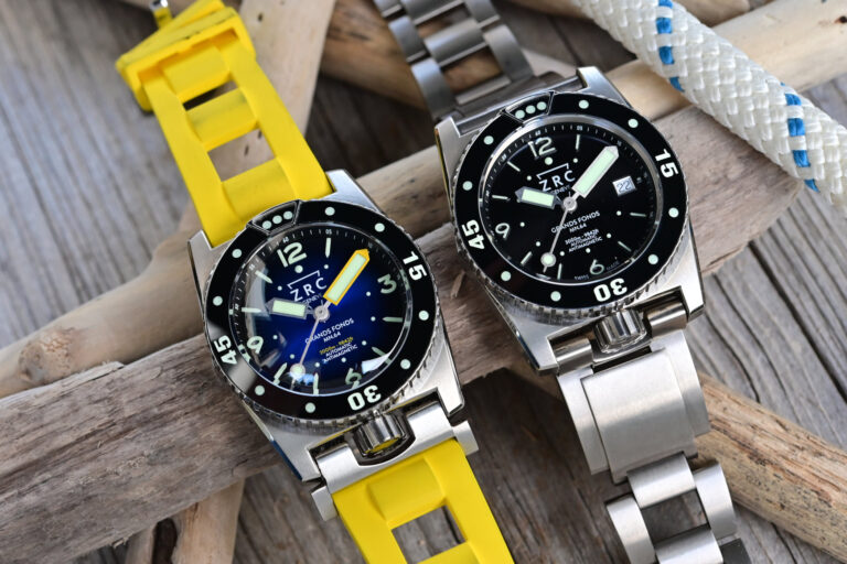 The New Zrc Grands Fonds Mn64 Titanium Editions, In Full Titanium And Titanium Rubber
