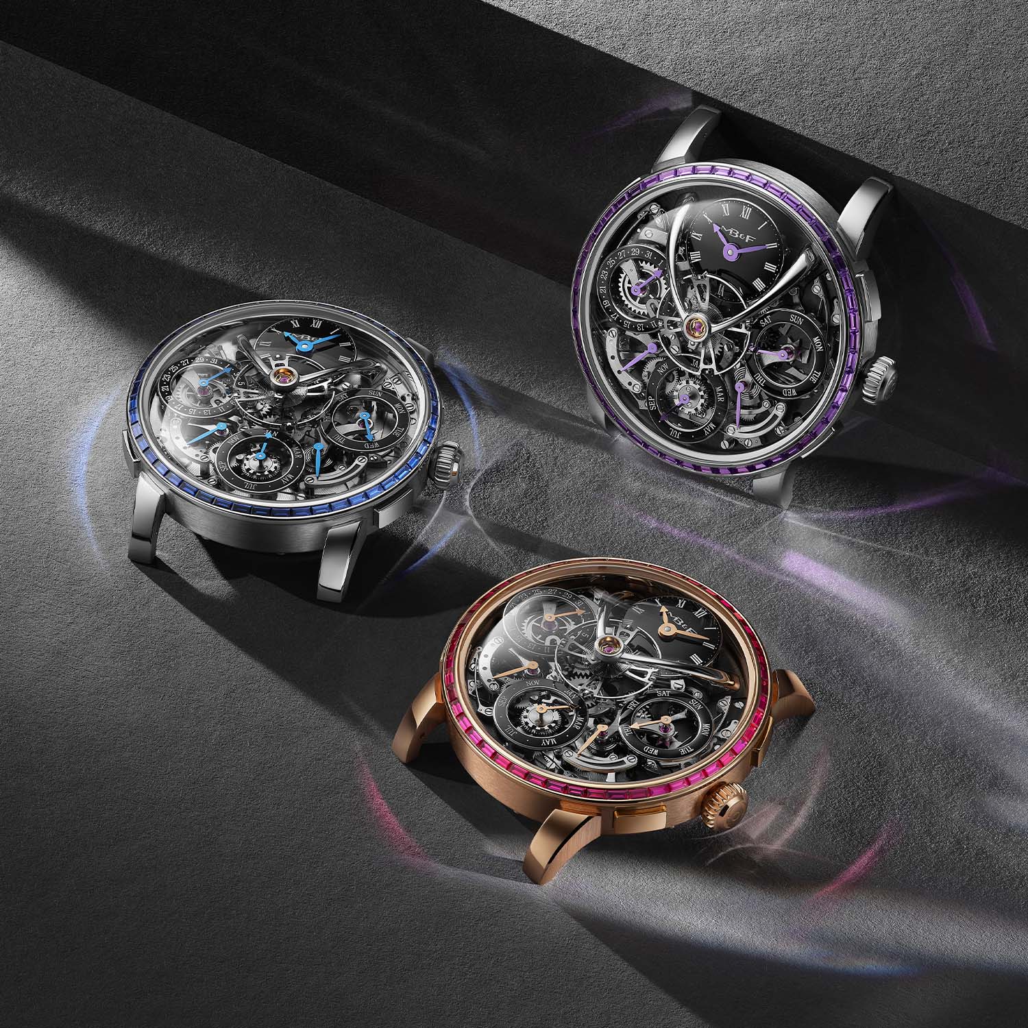 The Gem-Set Trilogy Of Mb&F Lm Perpetual Chromatic Editions The Gem-Set Trilogy Of Mb&F Lm Perpetual Chromatic Editions - Royal Watch Pk