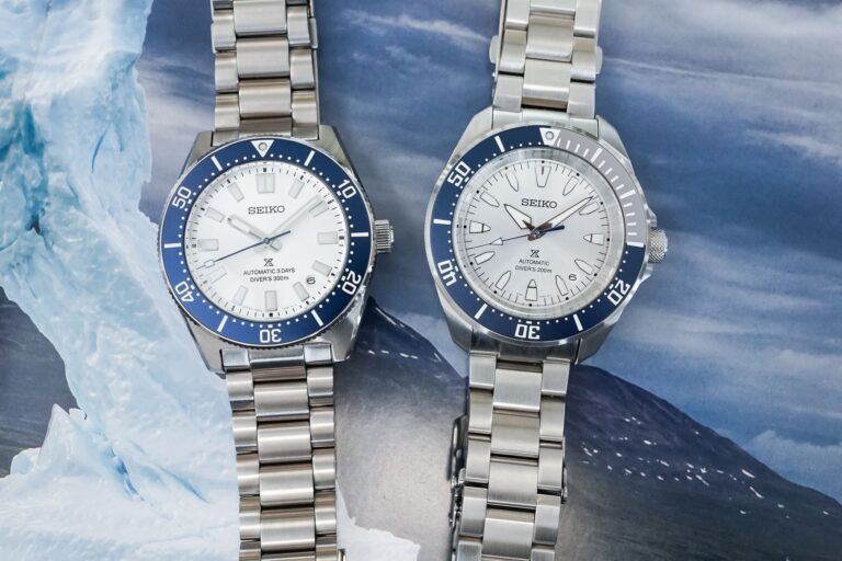 The Seiko Prospex Hbc005 And Hbb001, A Duo Of Divers In Seiko Blue And Silver