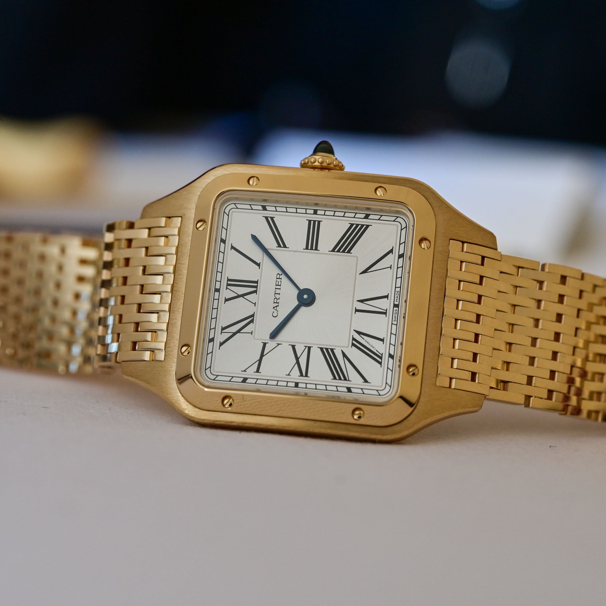 2026 Cartier Santos Dumont Hand-Wound Mesh Bracelet - Review - 2