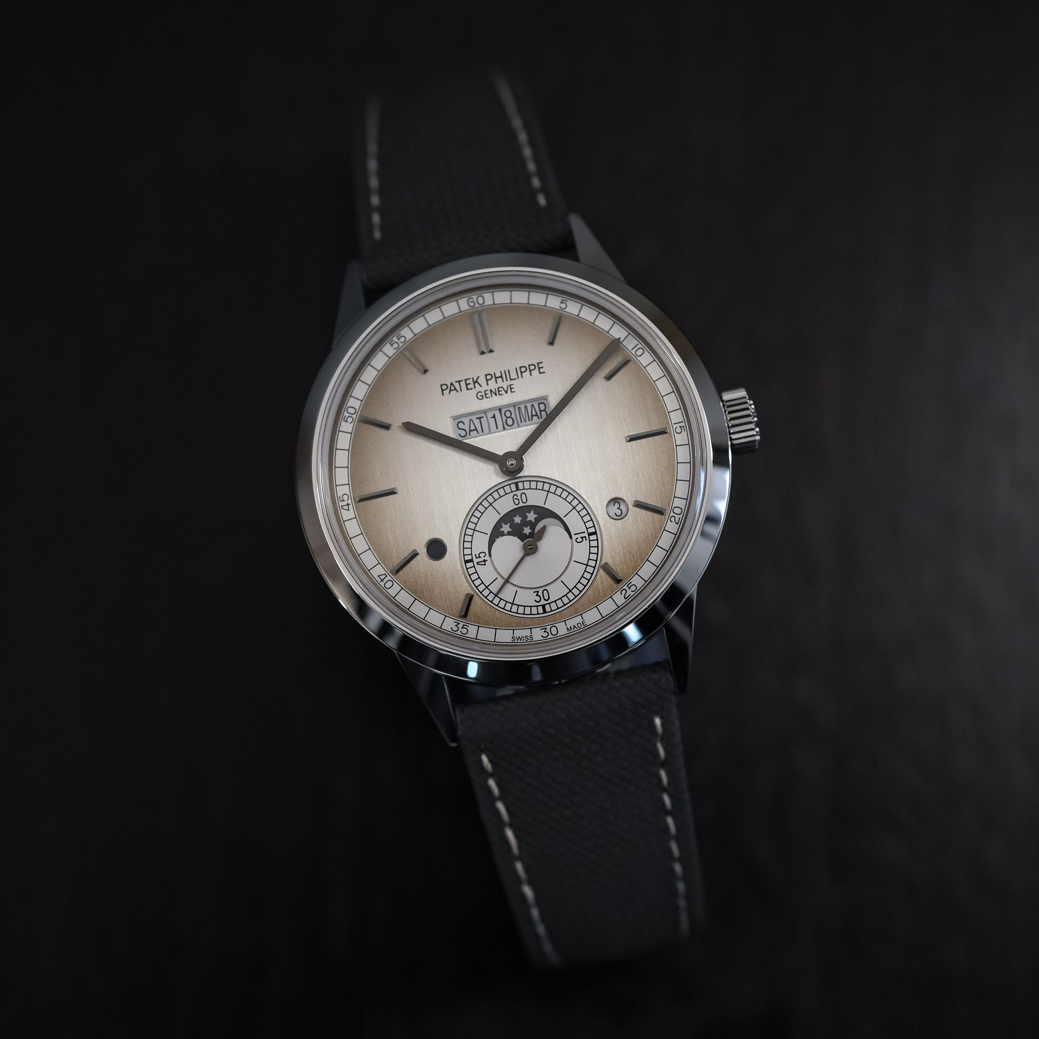 The New Silver-Toned Patek Philippe In-Line Perpetual Calendar 5236P The New Silver-Toned Patek Philippe In-Line Perpetual Calendar 5236P - Royal Watch Pk