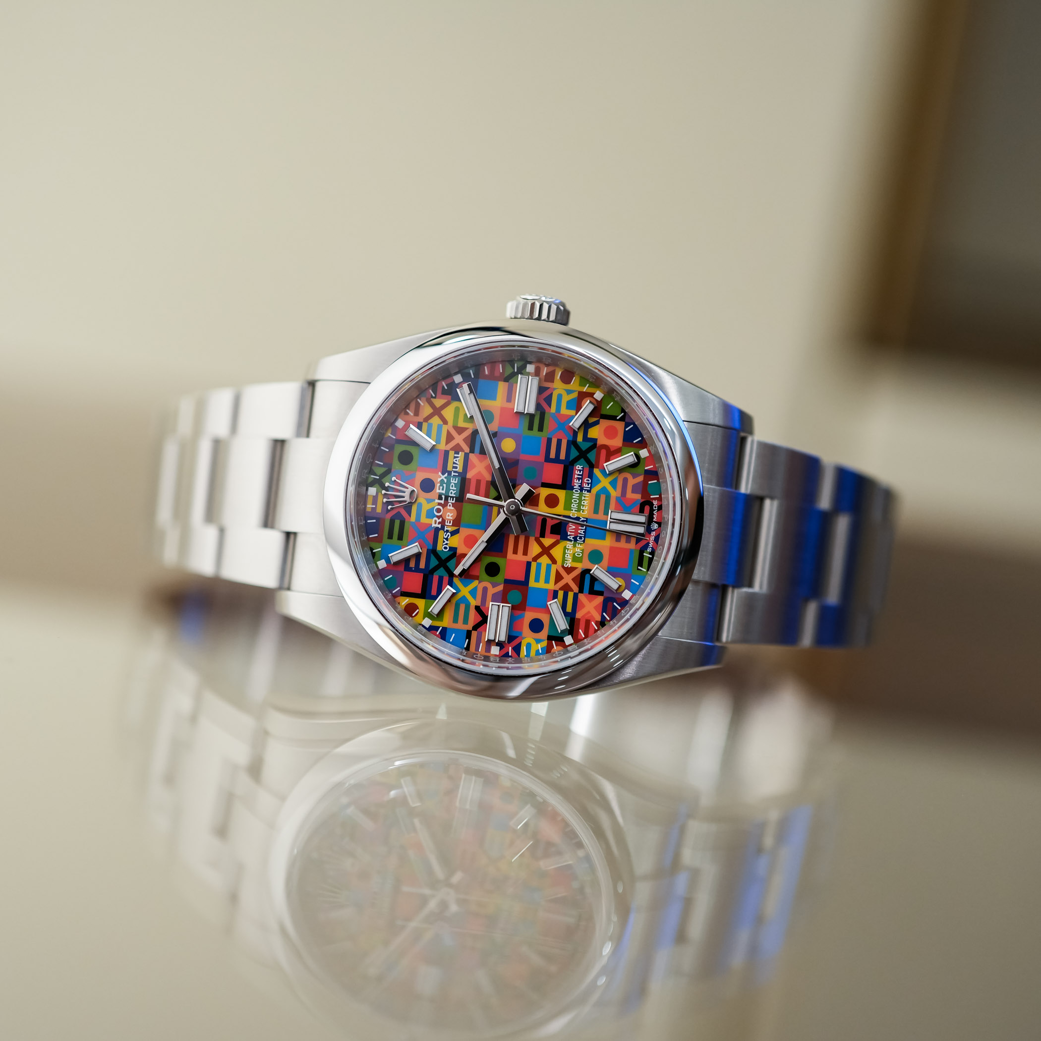 The Rolex Oyster Perpetual 36 With Multicoloured Jubilee Dial The Rolex Oyster Perpetual 36 With Multicoloured Jubilee Dial - Royal Watch Pk