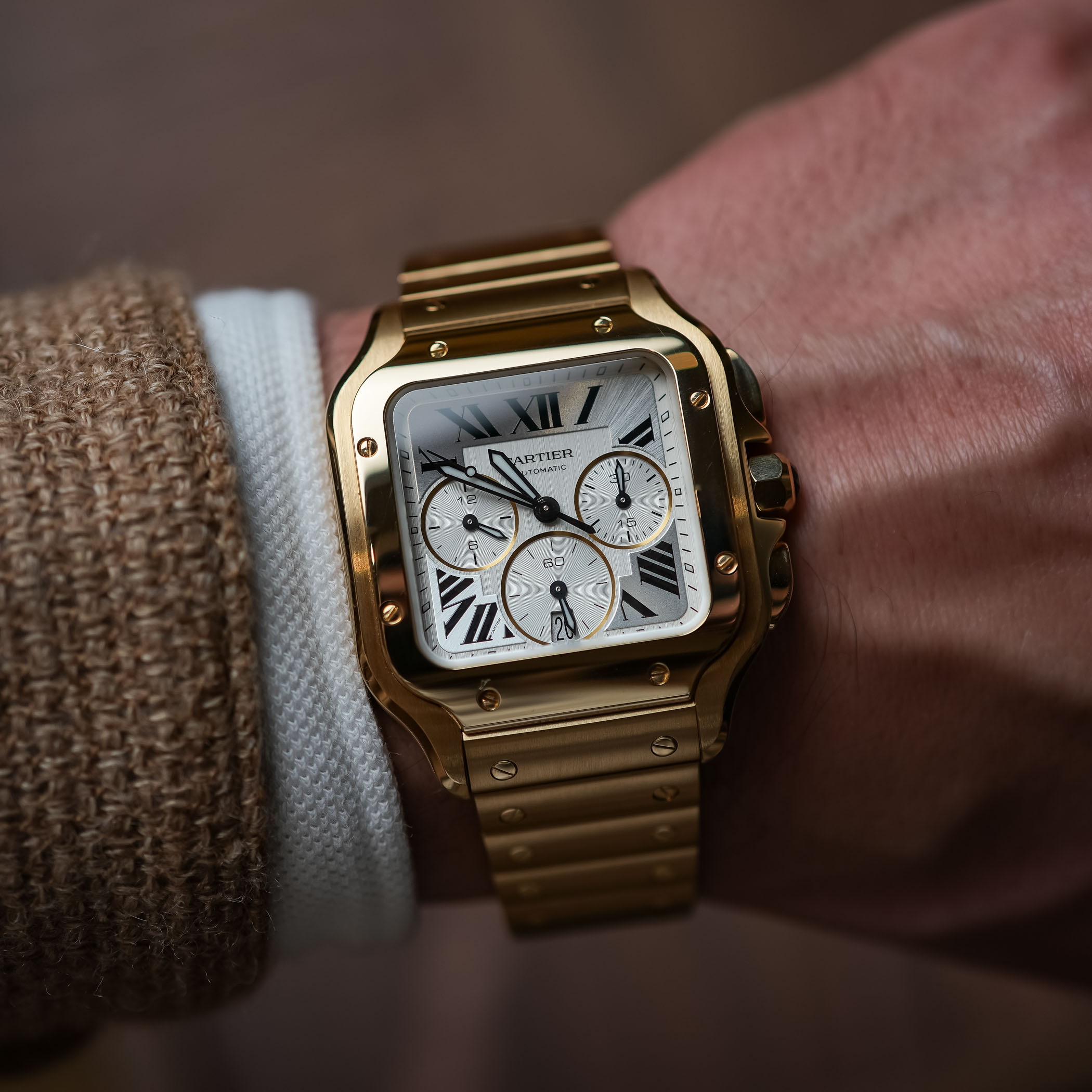 The New, Smaller Generation Of Santos De Cartier Chronograph The New, Smaller Generation Of Santos De Cartier Chronograph - Royal Watch Pk