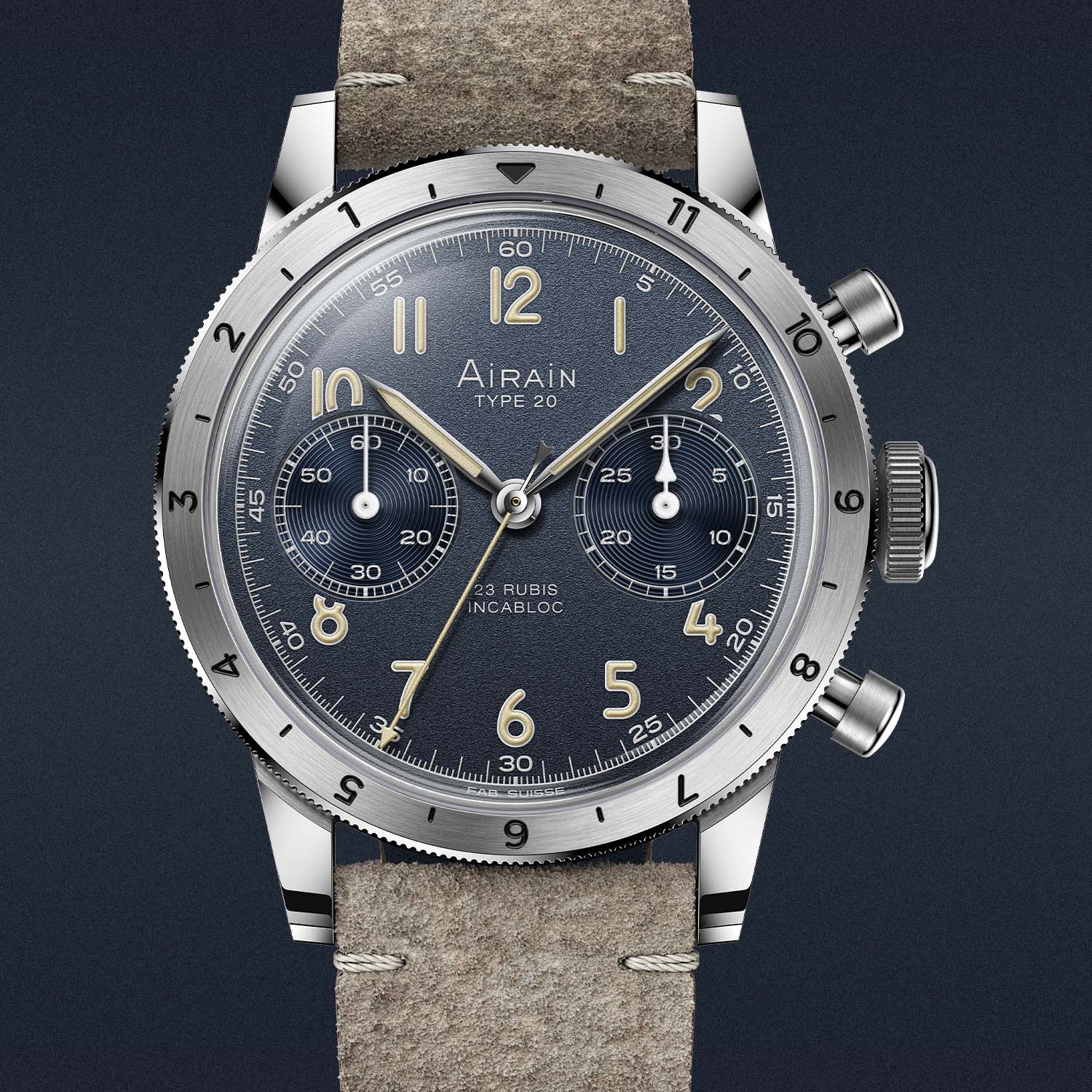 Airain Type 20 - 70 Ans - 70Th Anniversary French Pilots Flyback Chronograph - 2 Airain