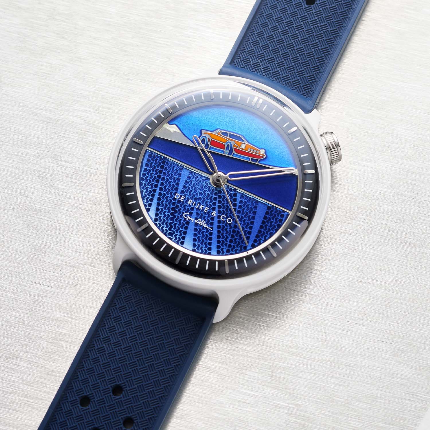 De Rijke And Co Amalfi Series 2 Drivers Watches With Car-Themed Enamel Dials - 6 De Rijke & Co