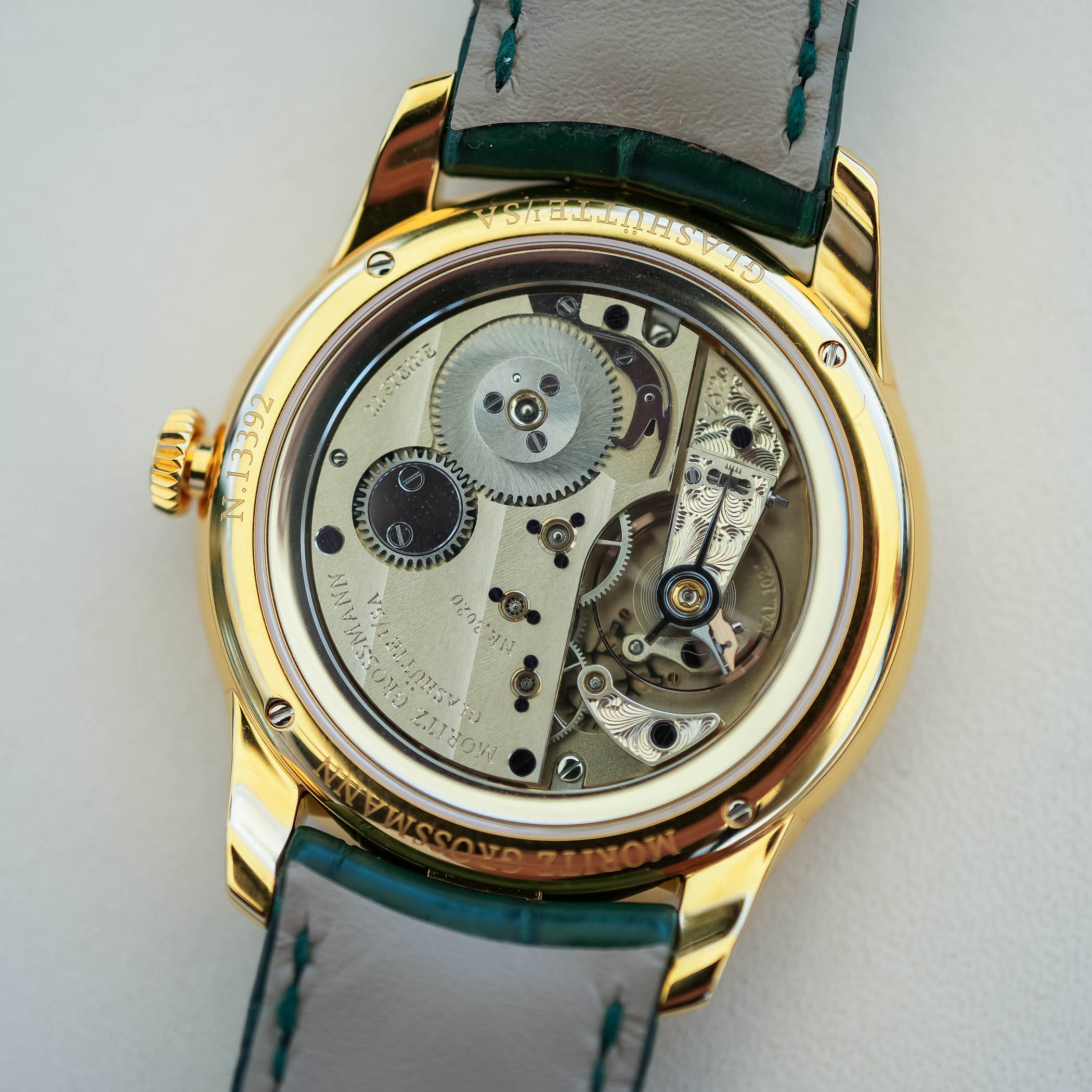 Moritz Grossmann Tefnut Silver-Plated By Friction Green Accents 39Mm - Review - 7 Moritz Grossmann Tefnut Silver-Plated By Friction Green Accents 39Mm - Review - 7
