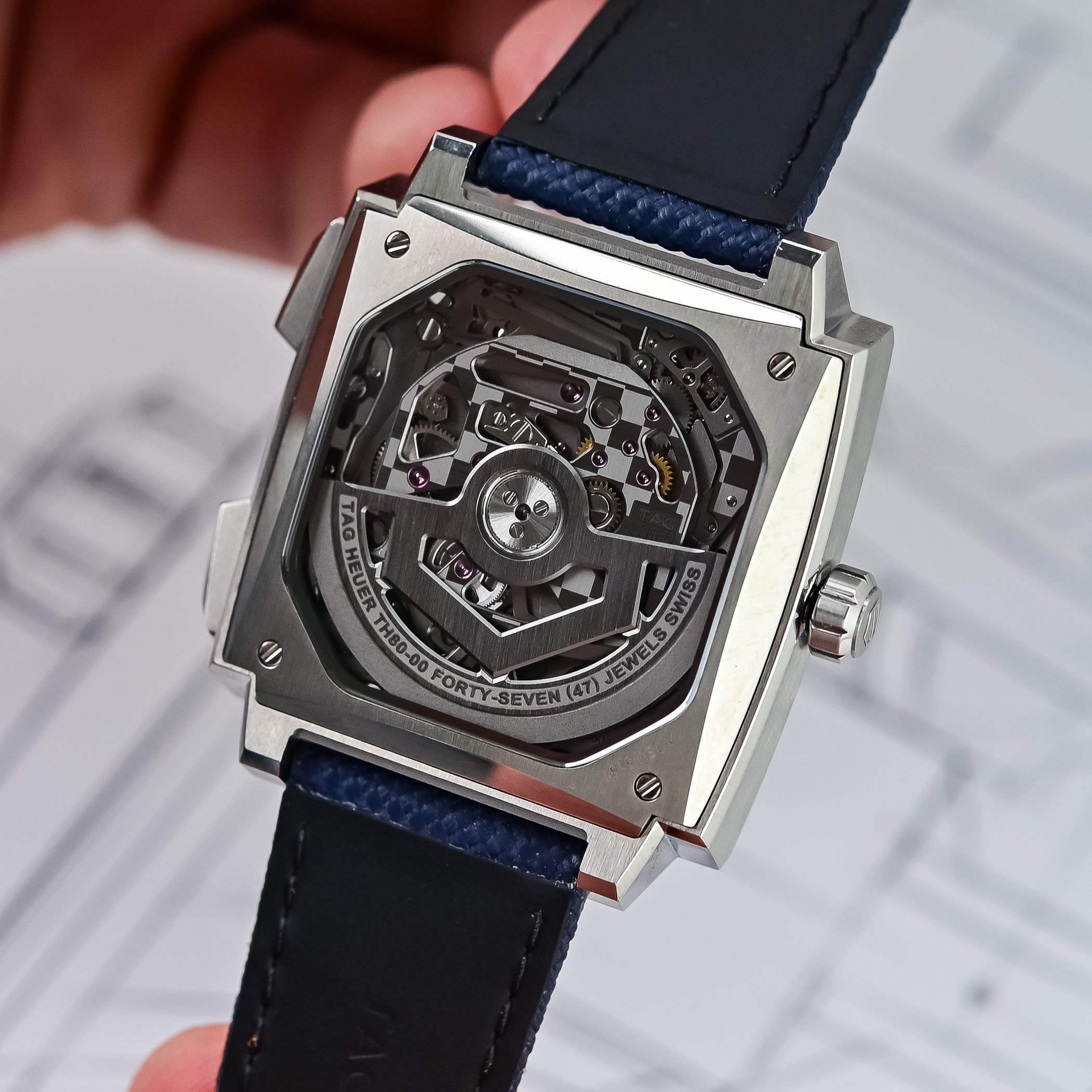 Tag Heuer Monaco Evergraph - New Calibre Th80-00 Compliant Mechanism Chronograph - Video Review - 11