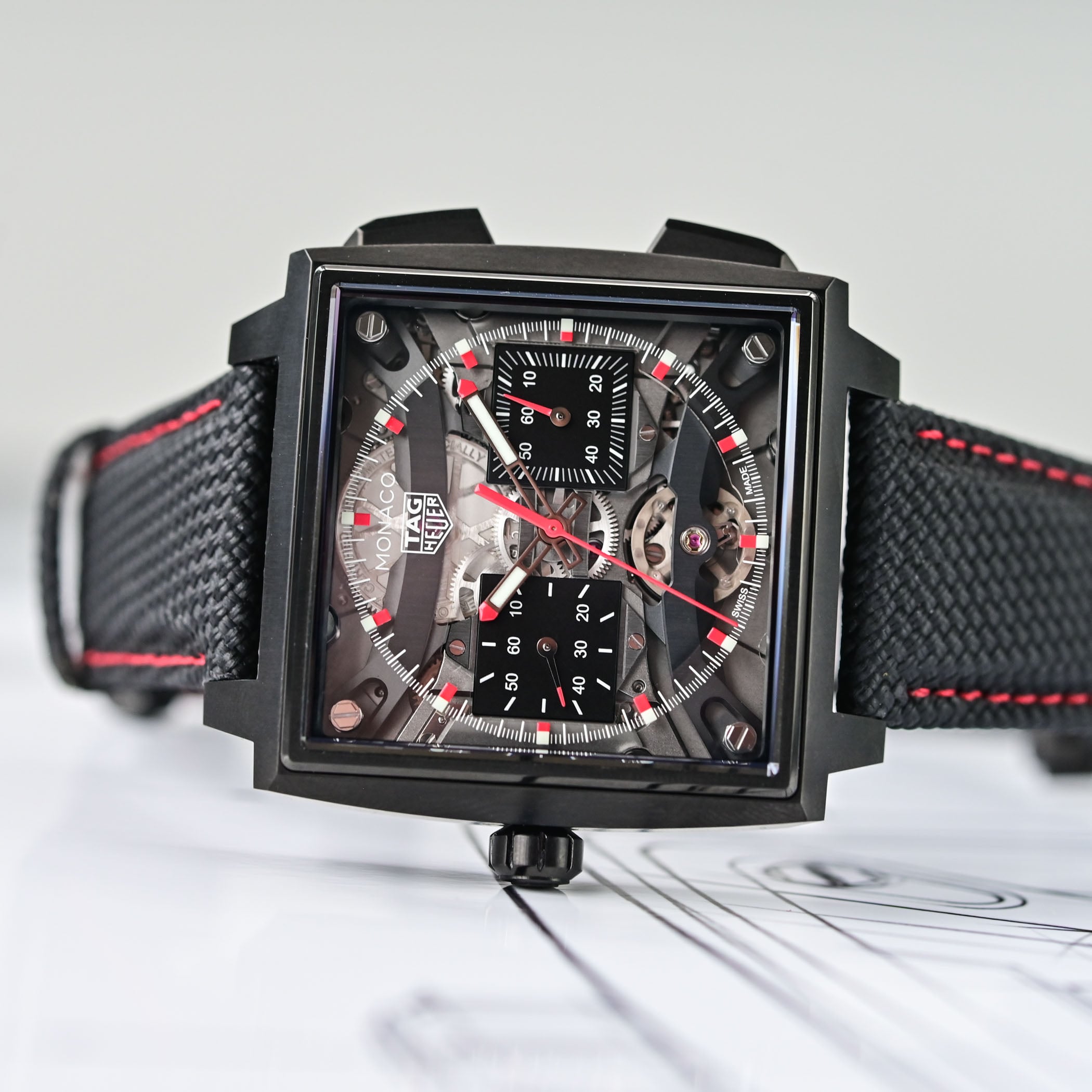 Tag Heuer Monaco Evergraph - New Calibre Th80-00 Compliant Mechanism Chronograph - Video Review - 13