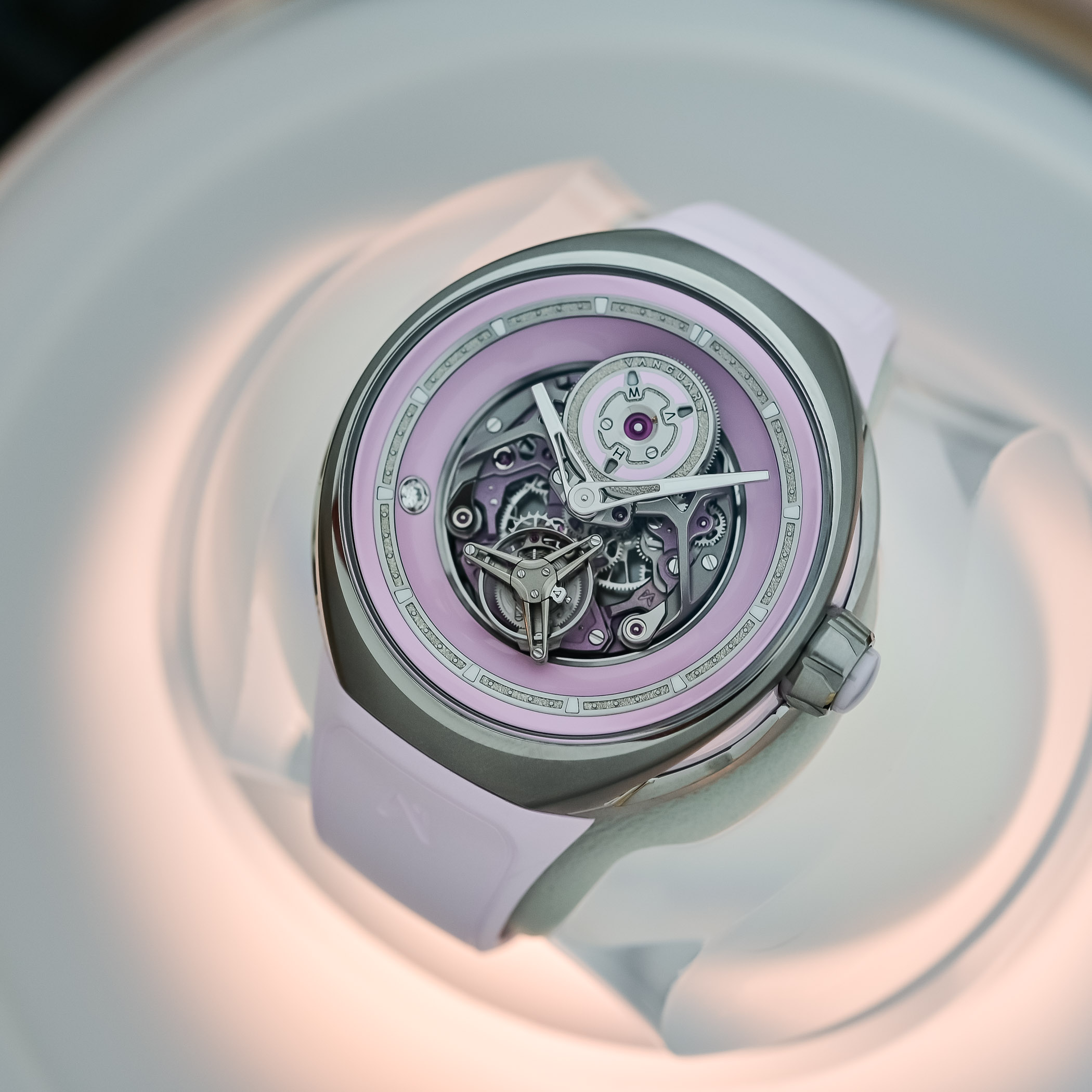 Vanguart Orb Flying Tourbillon Pink Ceramic Titanium And Blue Ceramic Rose Gold - Review - 2